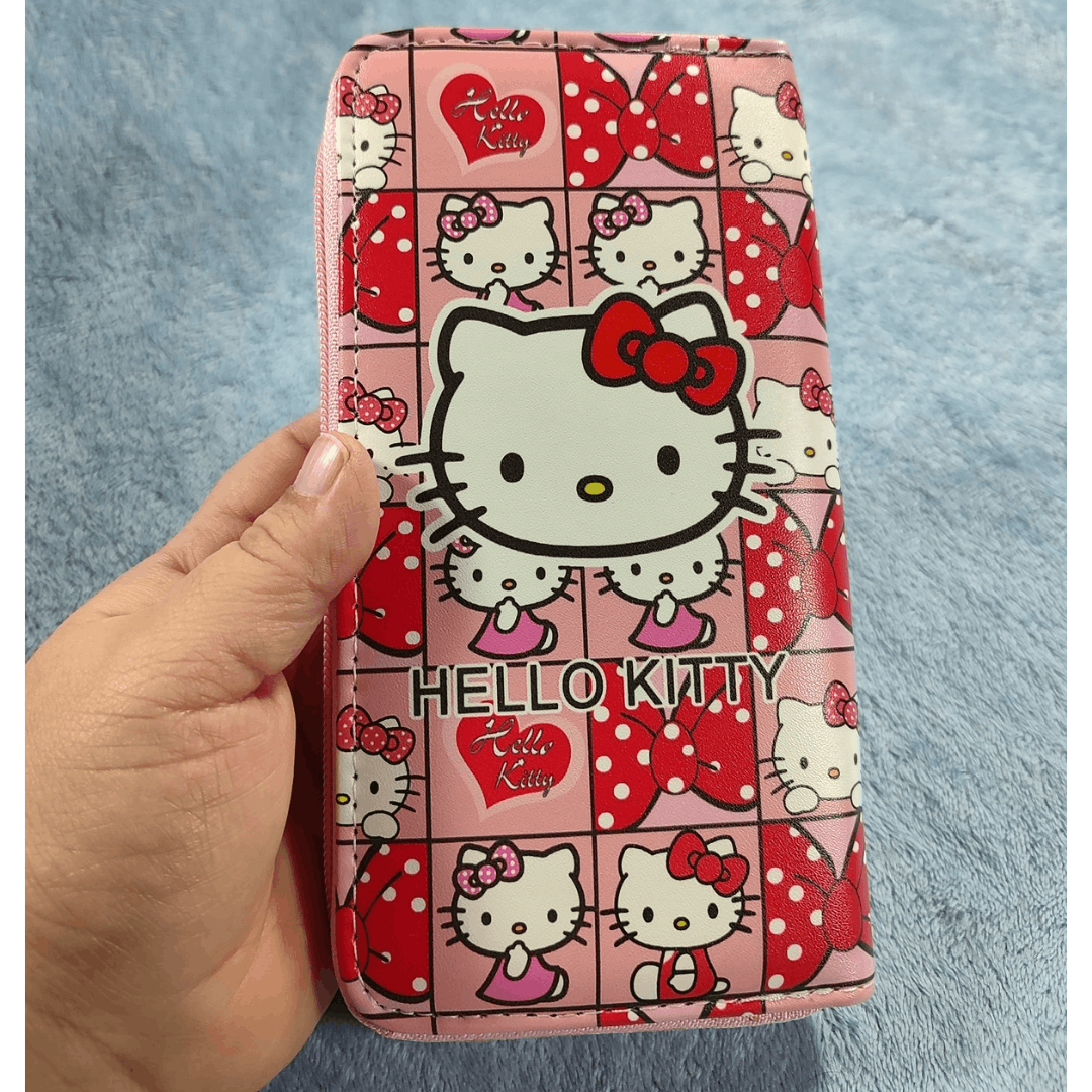Japanese Brand Hello Kitty Wallet PU Leather Long Zipper, NEW Size ONE SIZE - 5 Thumbnail