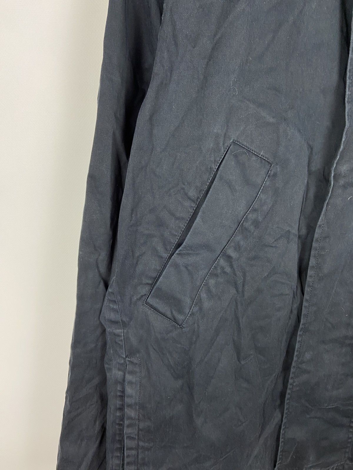 A.P.C. × Designer A.P.C. Navy Dark/Blue Faded Hooded Cliff Parka Mens Jacket Size US XXL / EU 58 / 5 - 6 Thumbnail