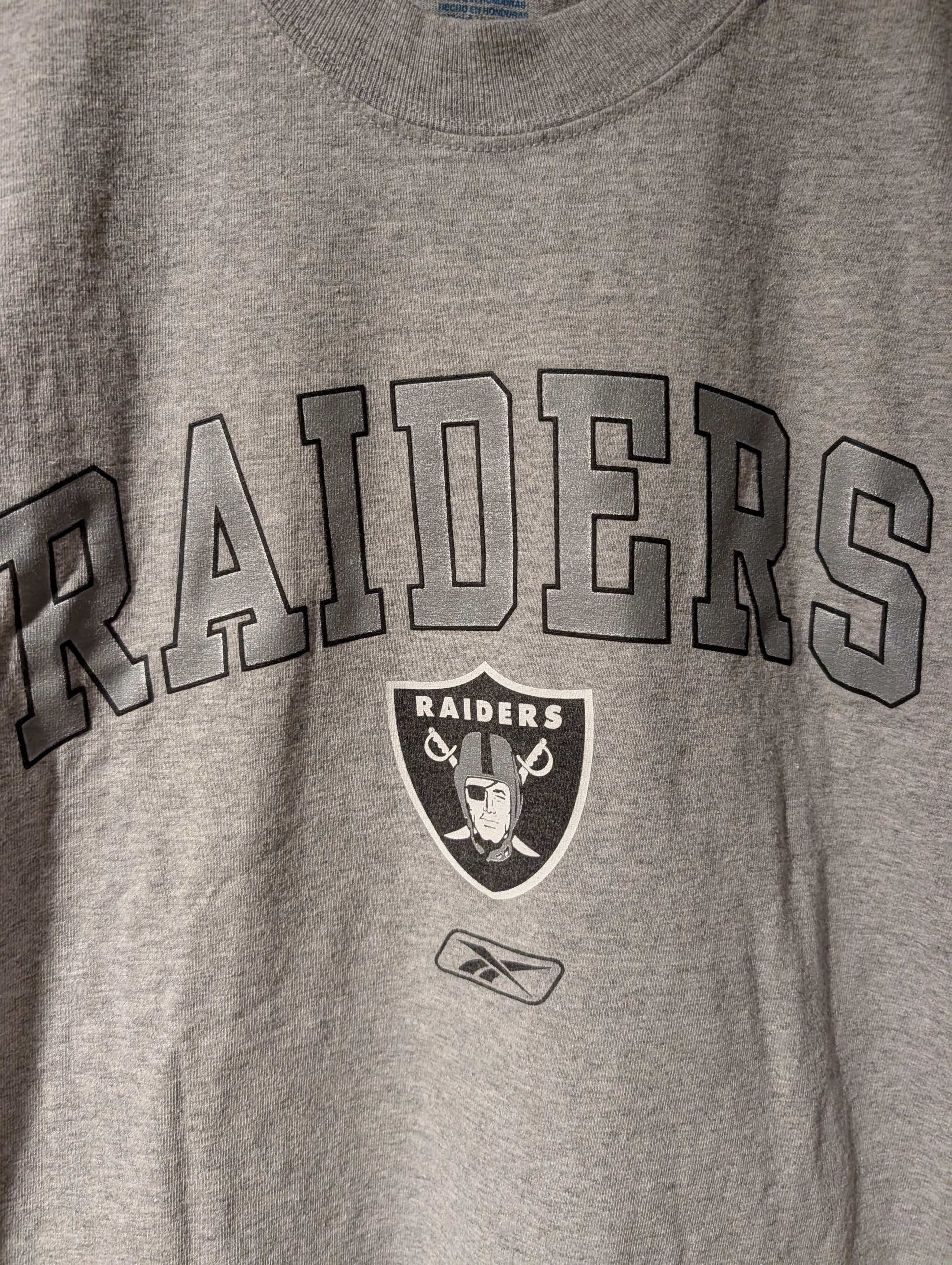 NFL Vtg Raiders NFL Reebok Team Apparel Graphic T-Shirt Football Size US L / EU 52-54 / 3 - 2 Thumbnail