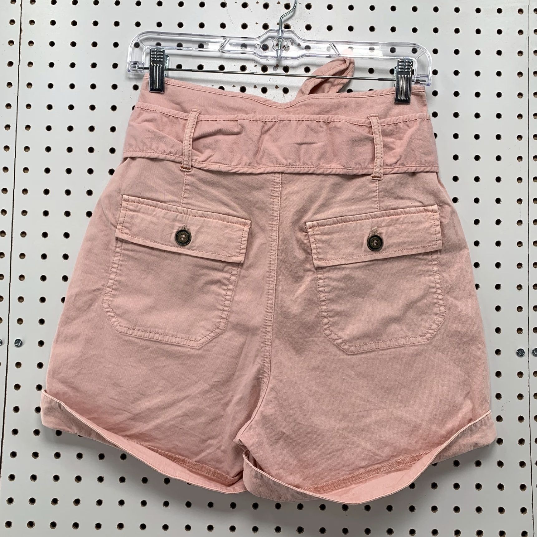 Anthropologie Anthropologie Shirts Womens Size 6 Pink High Waisted Aviator Cuffed Shorts 27x4 Casual Summer 27in Pink Womens Size 28" / US 6 / IT 42 - 5 Thumbnail