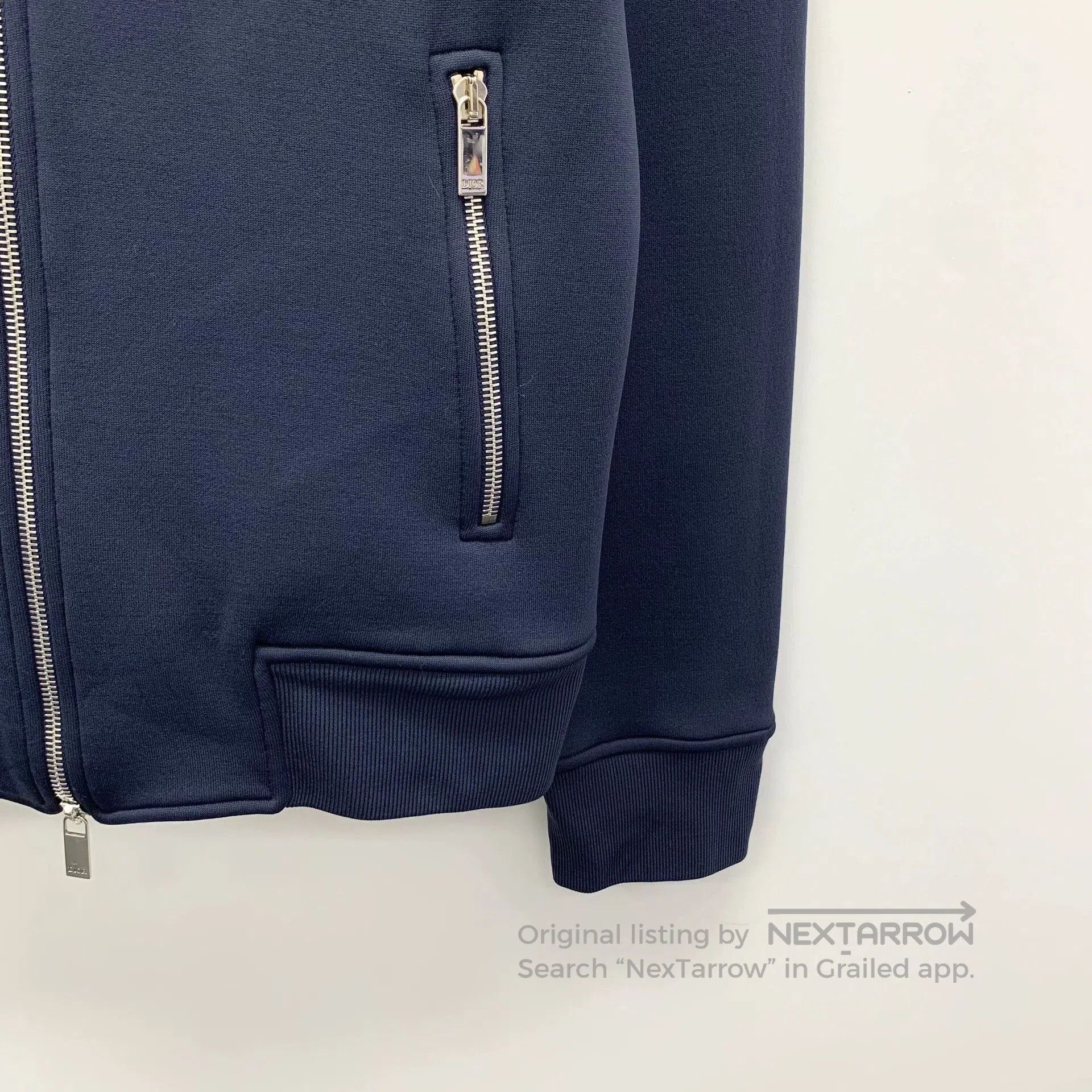 Dior Dior Logo Flocked Collar Zip Jacket. Size US M / EU 48-50 / 2 - 4 Thumbnail