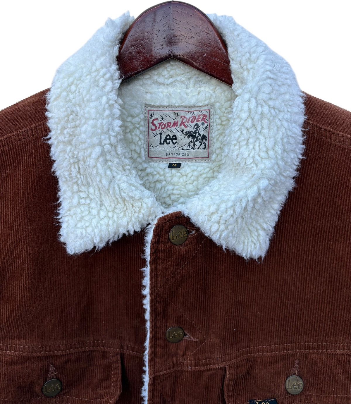 Lee Lee Storm Rider Corduroy Sherpa Lining Faded Sleeve Jacket Size US S / EU 44-46 / 1 - 3 Thumbnail