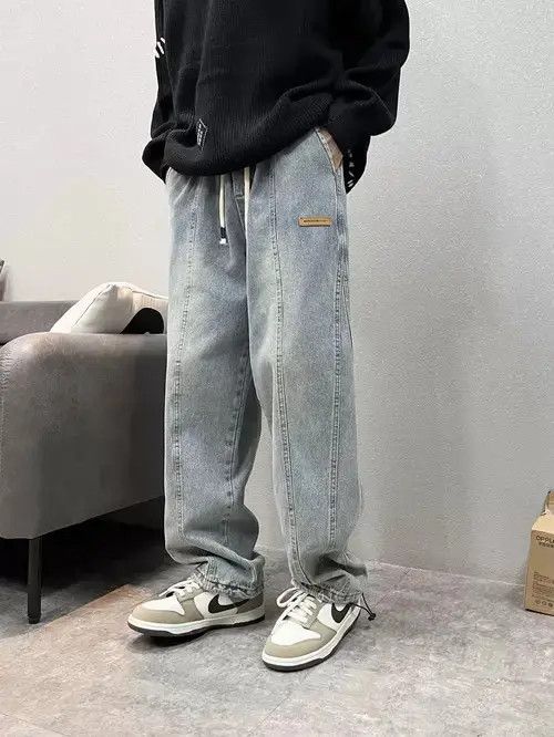 Japanese Brand Vintage straight leg pants loose fitting jeans Size US 32 / EU 48 - 6 Thumbnail