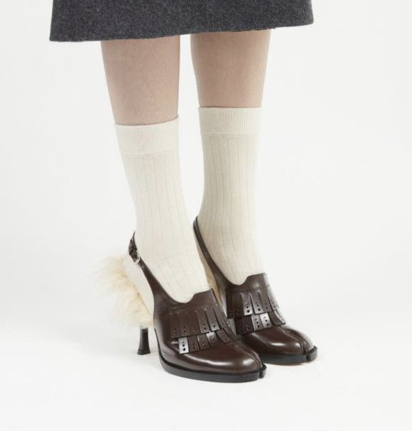 Maison Margiela o1w1db11225 Bourgeoise Slingback Pumps in Brown Size US 6 / IT 36 - 2 Thumbnail