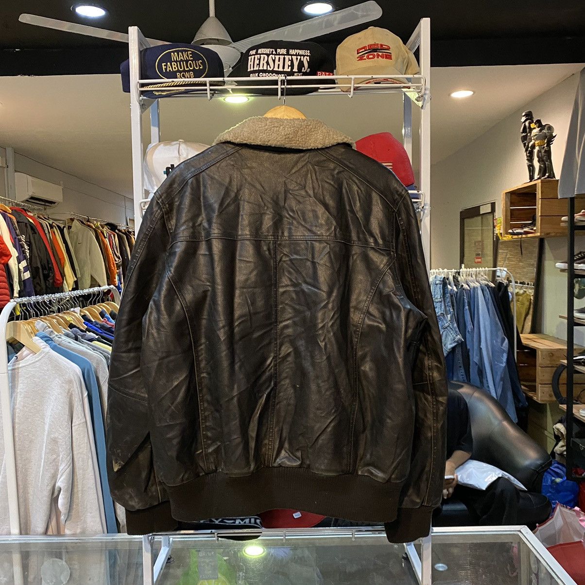 Levi's VINTAGE Y2K LEVIS HEAVY LEATHER JACKET Size US XL / EU 56 / 4 - 2 Thumbnail