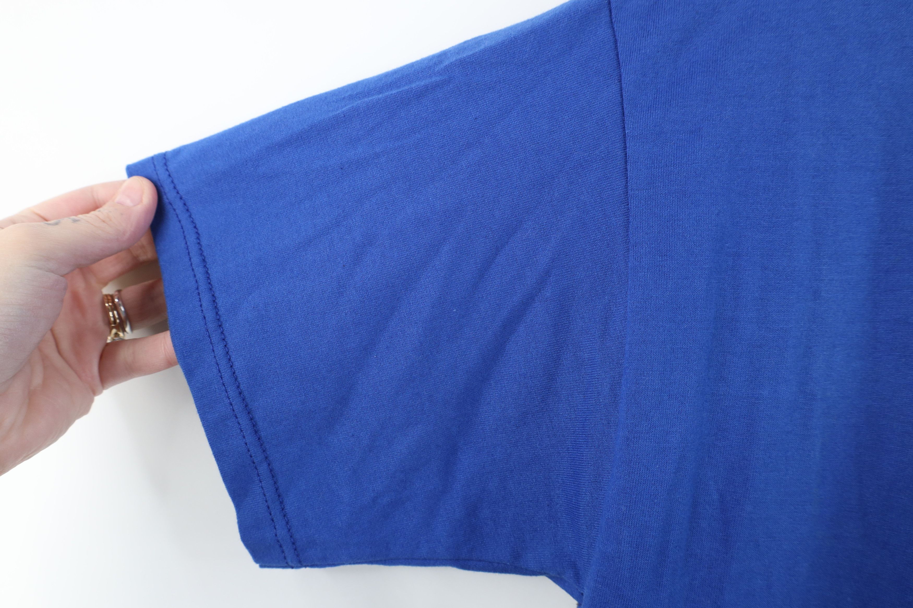 Vintage Vintage 90s Streetwear Heavyweight T-Shirt Royal Blue USA Size US M / EU 48-50 / 2 - 6 Thumbnail
