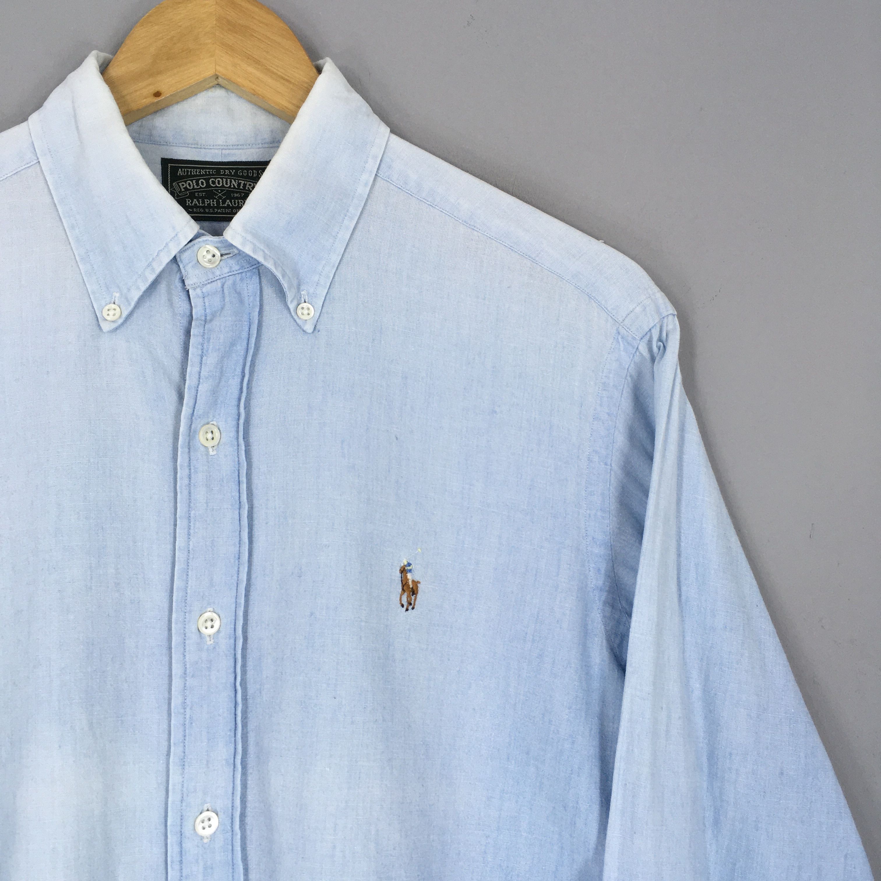 Polo Ralph Lauren Vintage Polo Country Ralph Lauren Denim Shirt Small Size US S / EU 44-46 / 1 - 2 Thumbnail