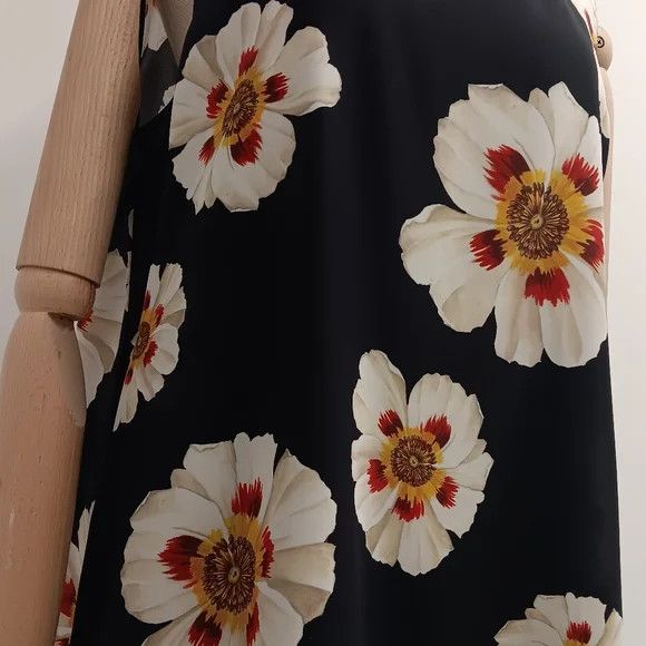Lafayette 148 LAFAYETTE 148 Sleeveless Adela Silk Flower Blouse - Large Size L / US 10 / IT 46 - 3 Thumbnail