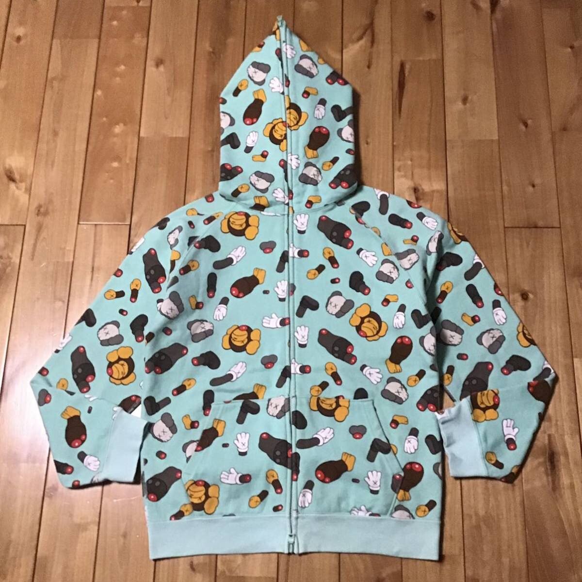 Bape BAPE × KAWS milo companion full zip hoodie a bathing ape 