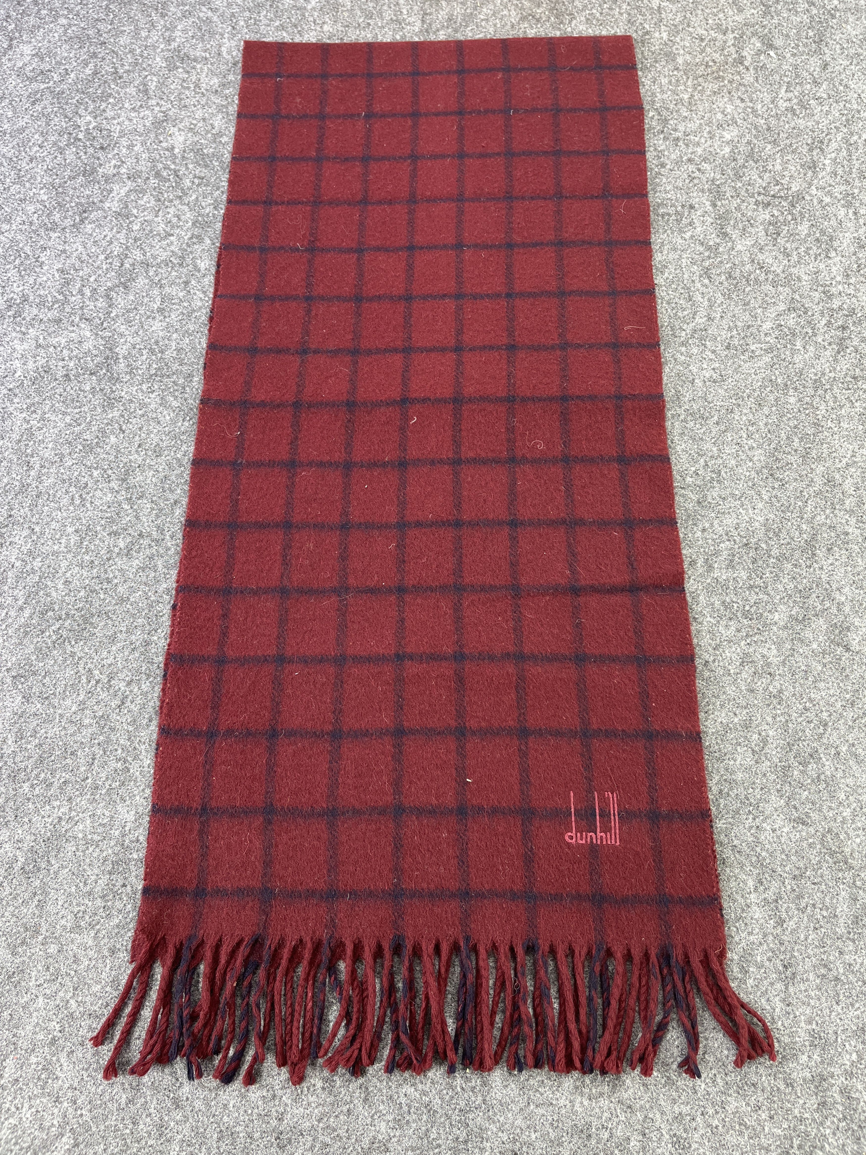 Alfred Dunhill ALFRED DUNHILL CASHMERE SCARVES / MUFFLER T187 Size ONE SIZE - 2 Thumbnail