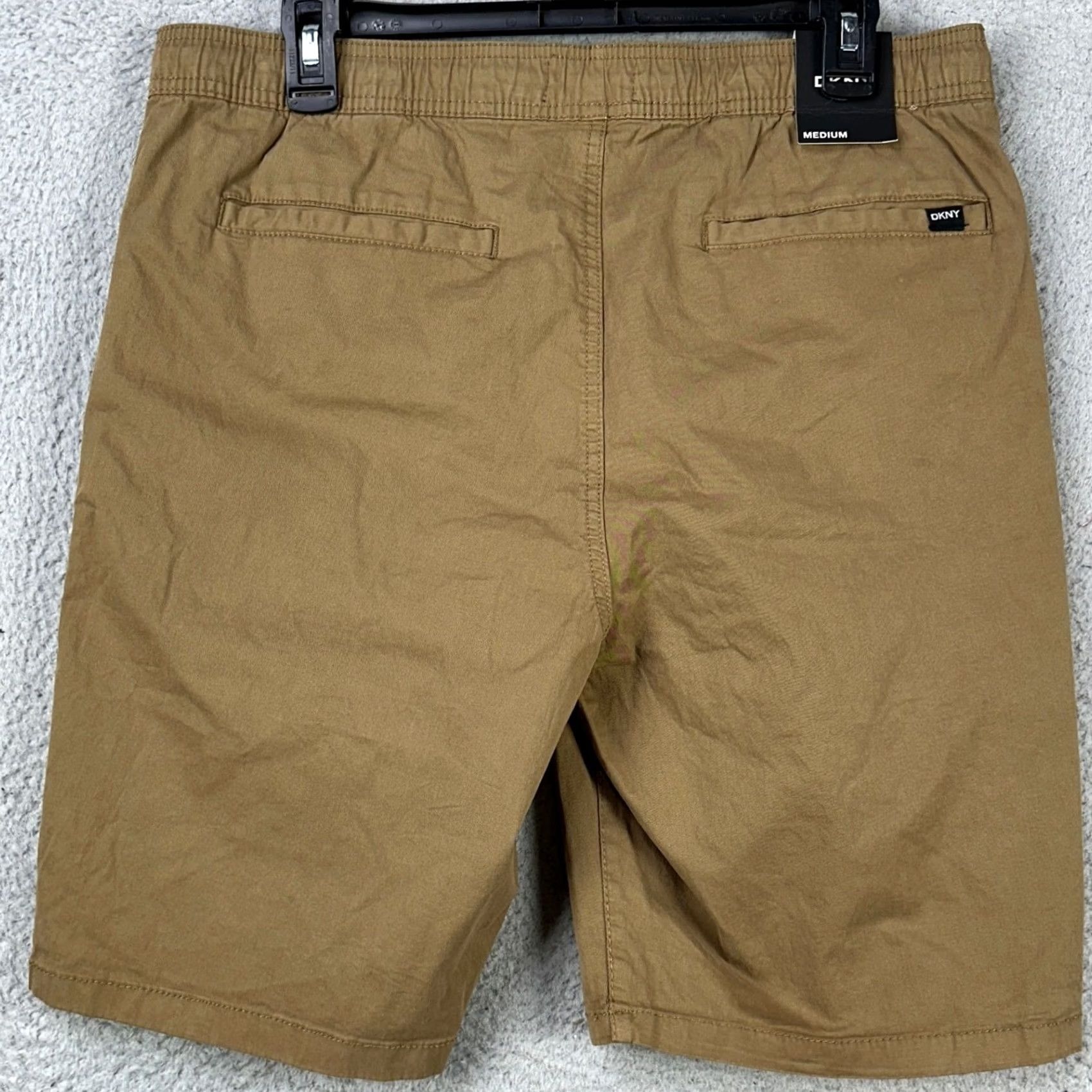 DKNY DKNY Mens Pull On Shorts Regular Medium Khaki Brown Pockets Casual NEW Waist 34 Inseam 8 Stretch Waistband Outdoor Mens Size US 31 - 3 Thumbnail