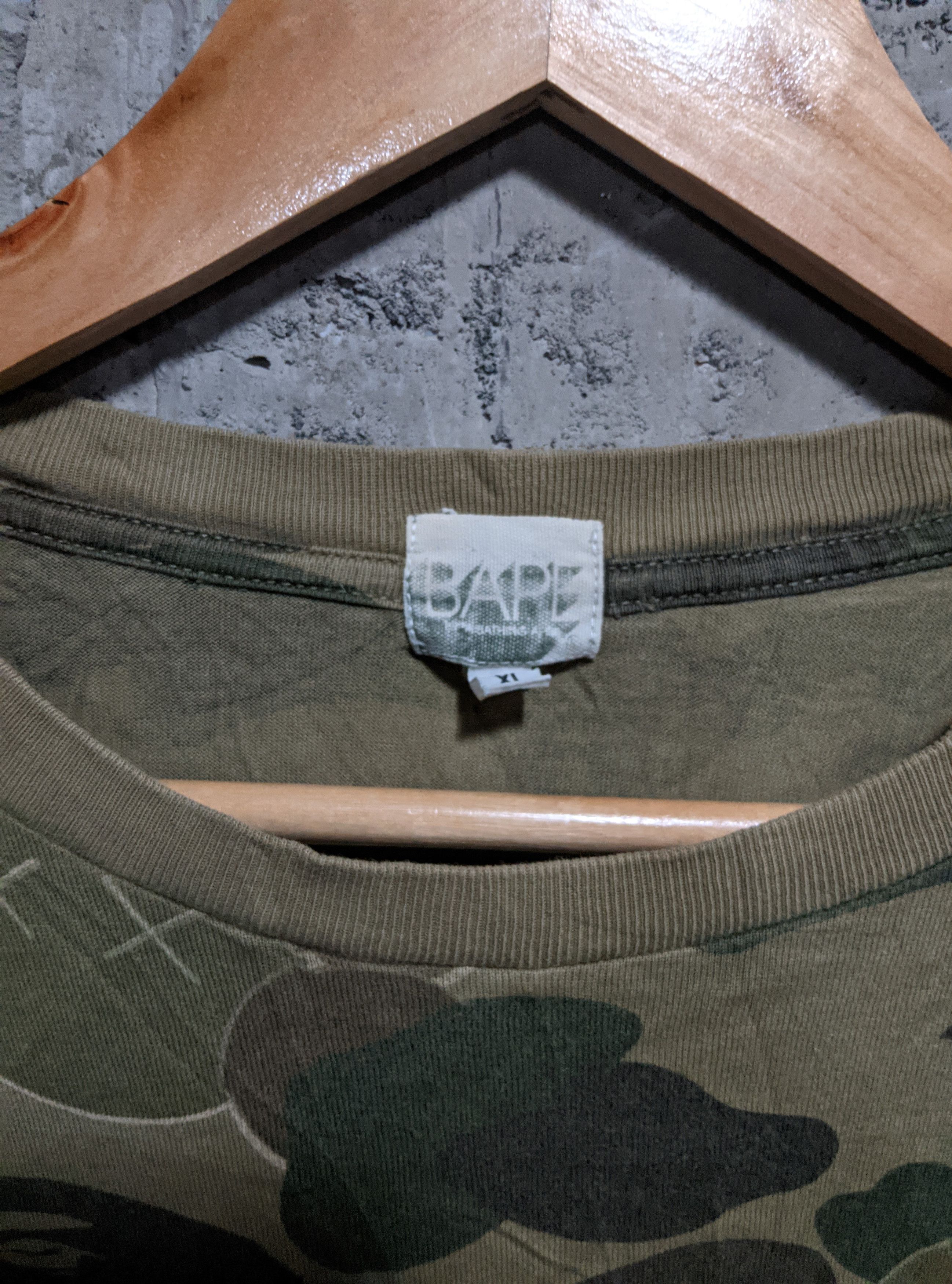 Vintage Vintage 2005 bape x kaws first collab camo t shirt Size US XL / EU 56 / 4 - 5 Thumbnail