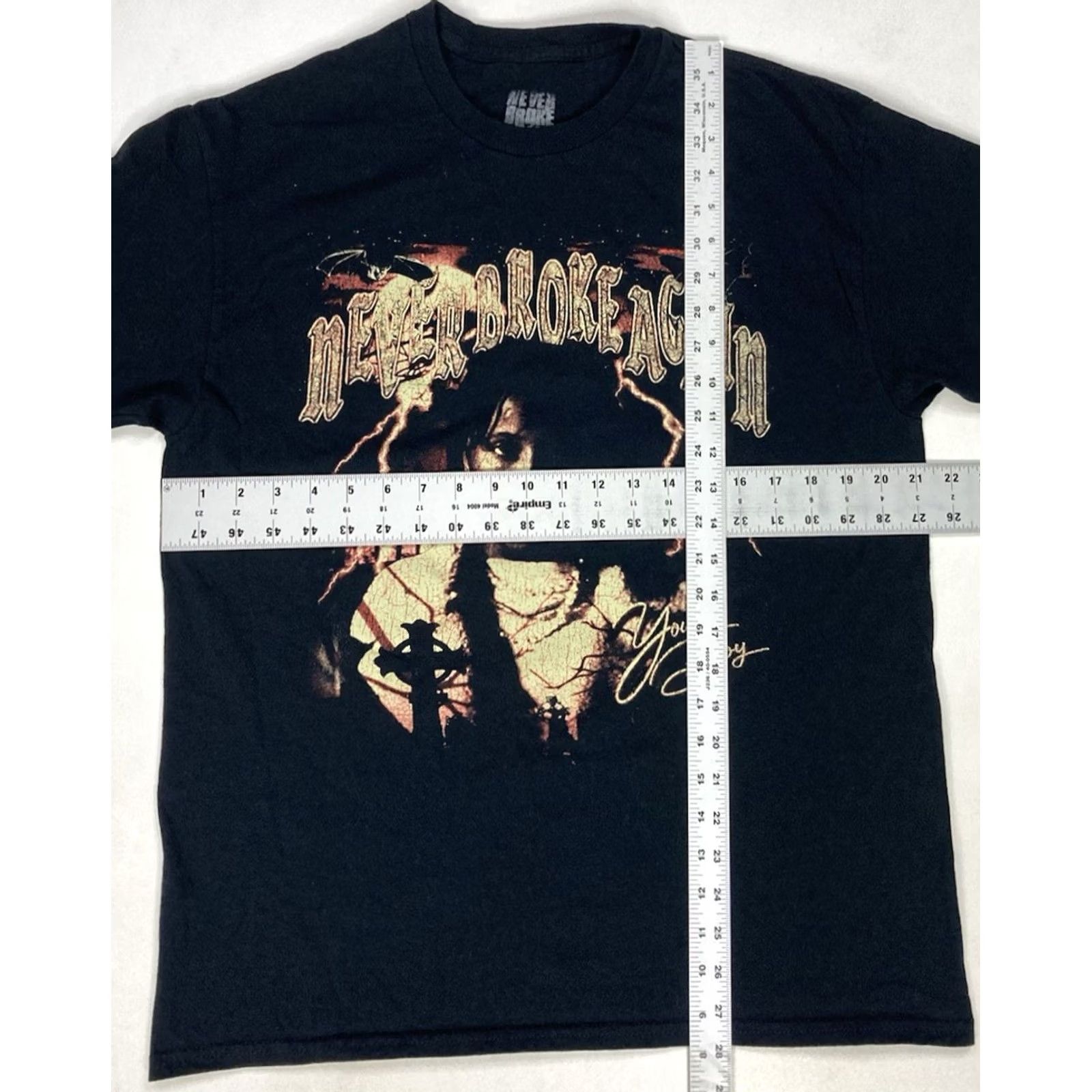 Vintage Never Broke Again YoungBoy Rap Music Graphic T-shirt Men Large Black Young Boy Size US L / EU 52-54 / 3 - 5 Thumbnail