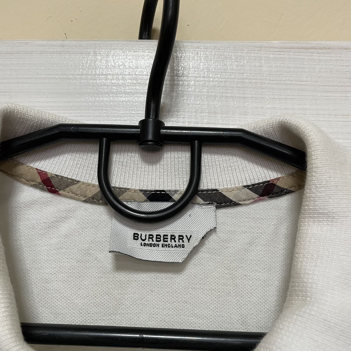 Band Tees Nova check BURBERRY Polo Tee Shirt old money big logo Size US M / EU 48-50 / 2 - 5 Thumbnail
