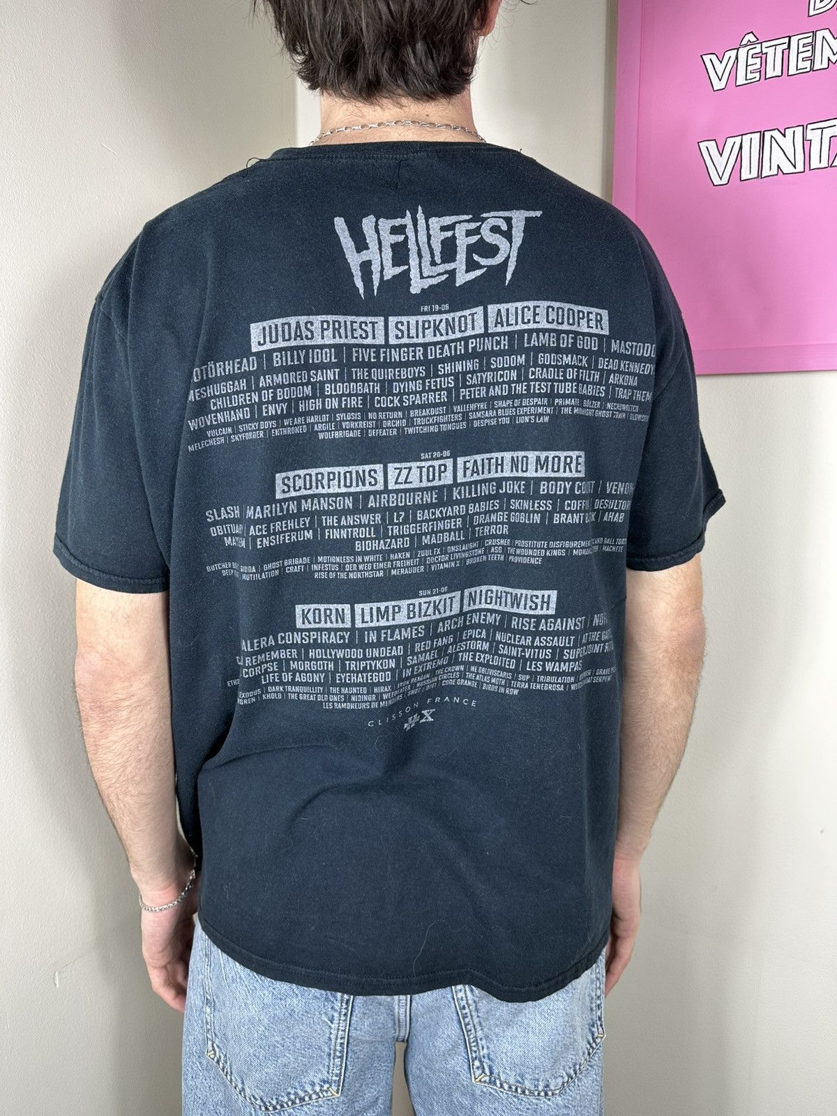 Vintage HellFest 2006 T Shirt Rock Band Tee Skull Size US L / EU 52-54 / 3 - 2 Thumbnail
