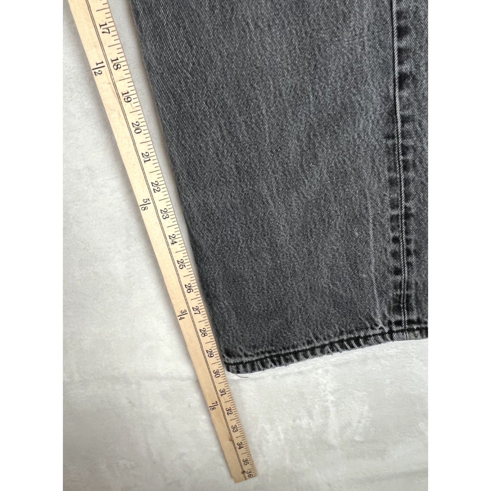 Levi's Levi’s 501 Jeans Size 38x30 Gray Vintage 90s Grunge Denim Straight Regular Men 5-Pocket Distressed USA Size US 38 / EU 54 - 5 Thumbnail