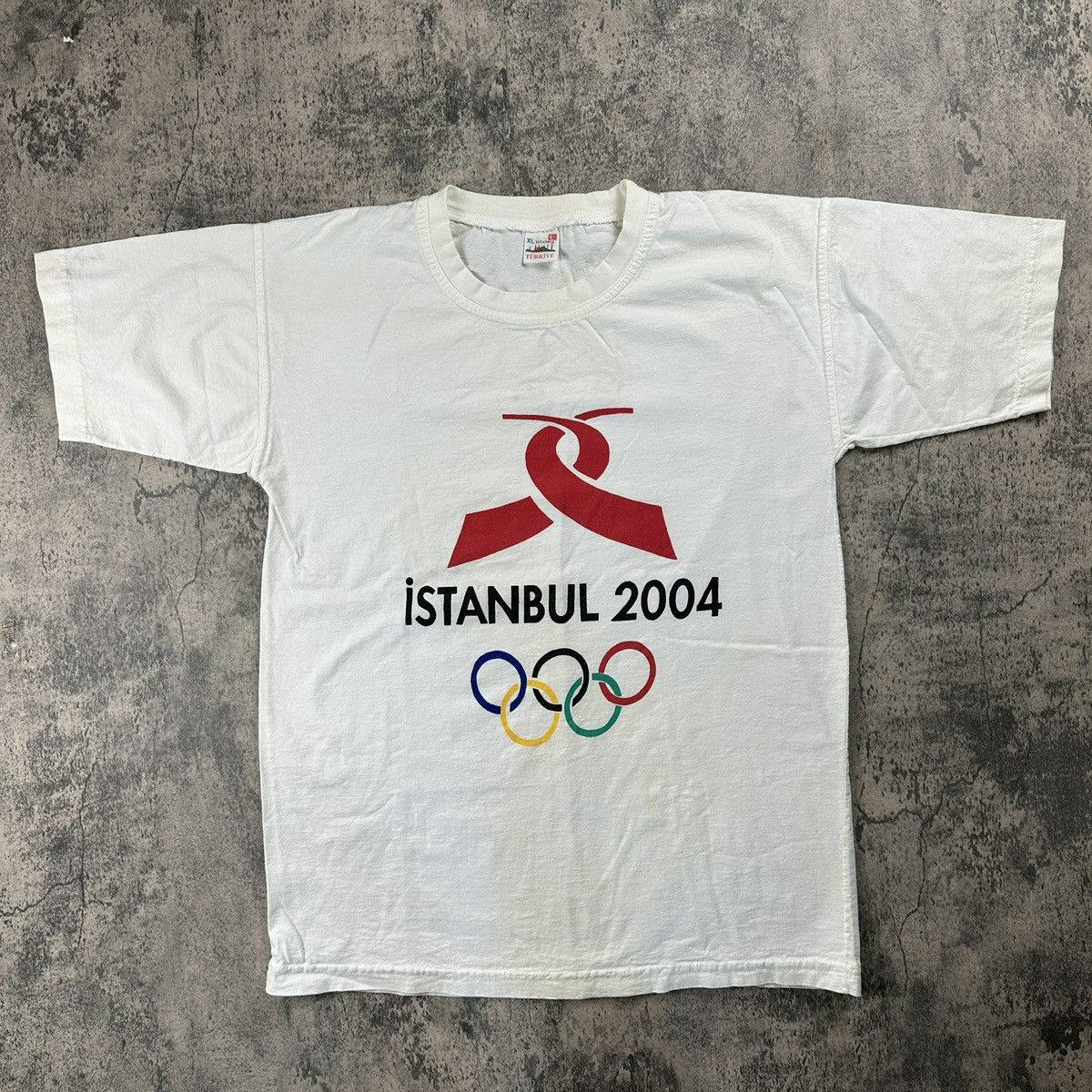 Vintage 2004 Istanbul Olympics White Tee