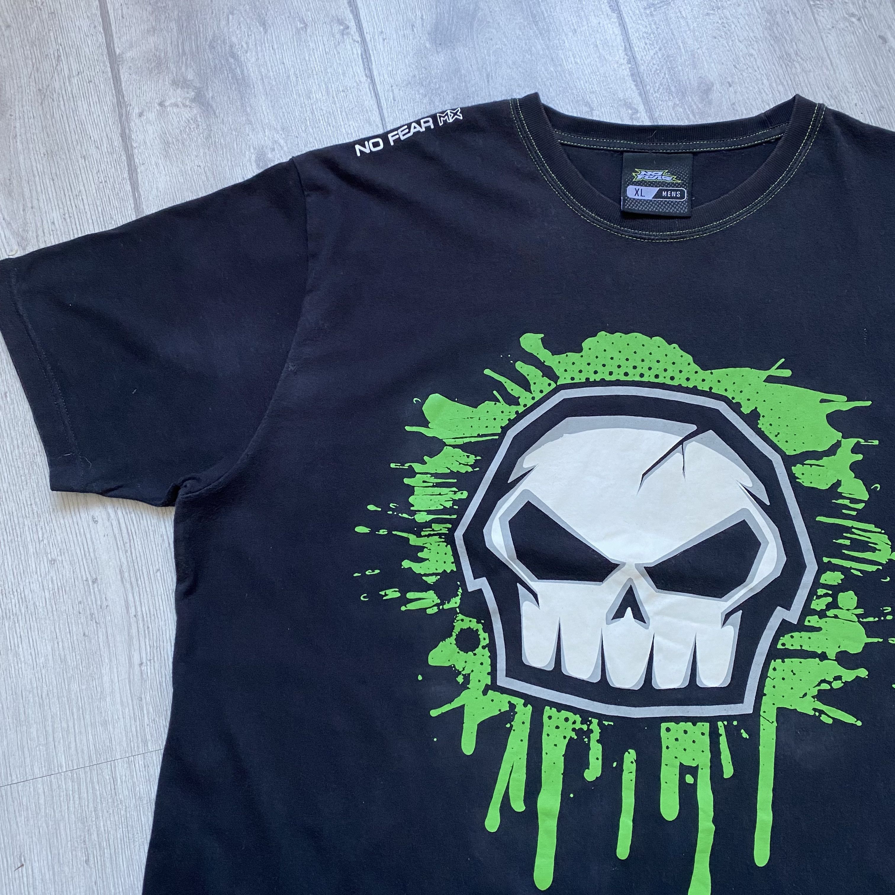 No Fear 💀 Vintage 00s No Fear Big Skull Tee Metal Rock oneill Y2K Size US XL / EU 56 / 4 - 7 Thumbnail
