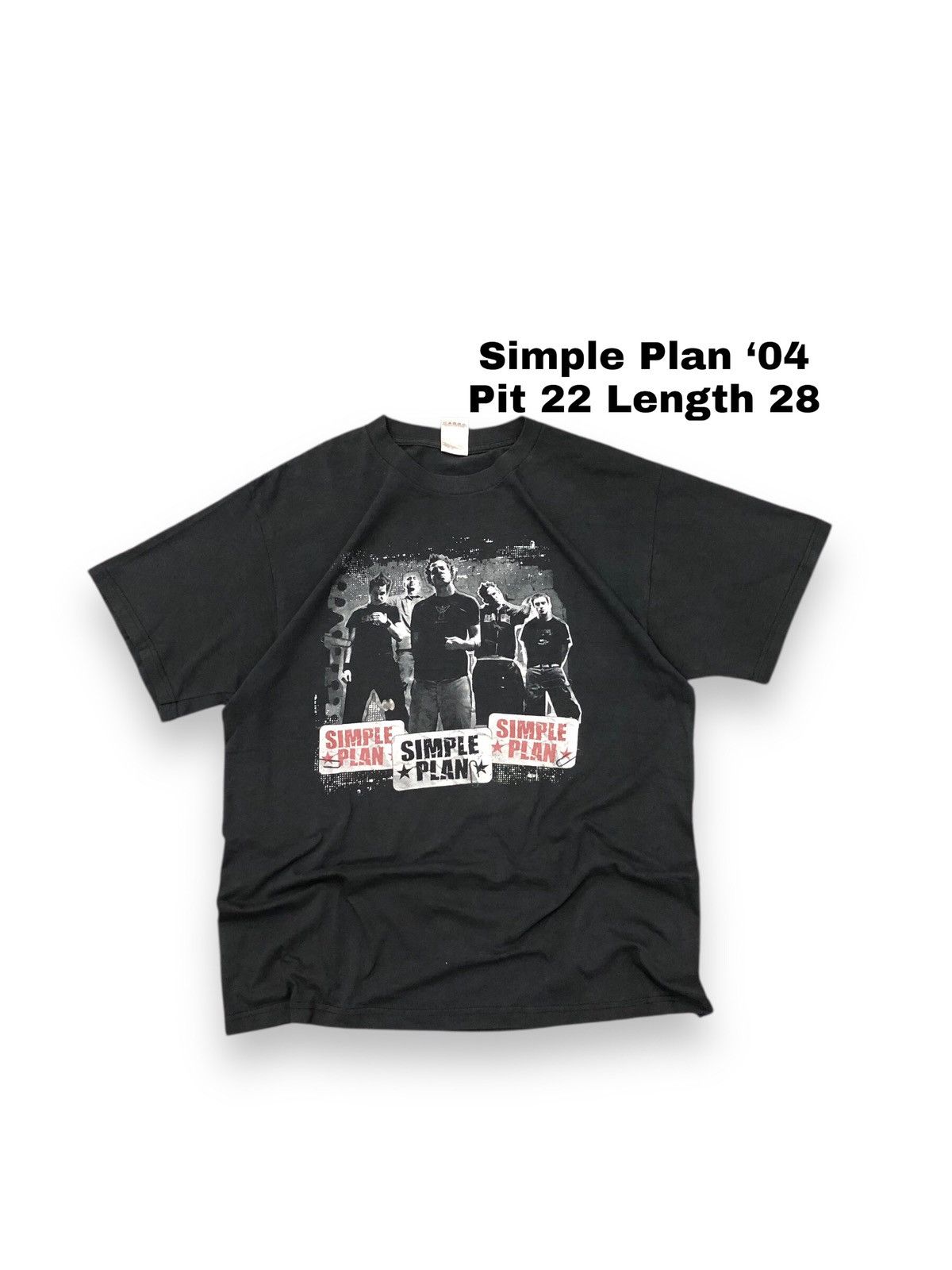Band Tees × Vintage Simple Plan Tour 2004 Size US L / EU 52-54 / 3 - 1 Thumbnail
