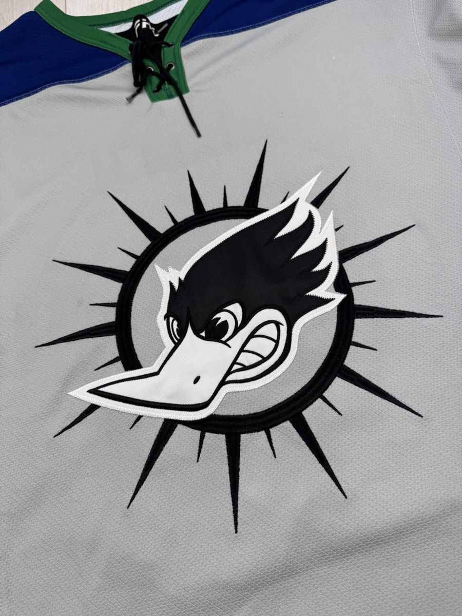 Other Vintage Hockey Jersey Ducks Finland Switzerland #18 Jauch Size US L / EU 52-54 / 3 - 4 Thumbnail