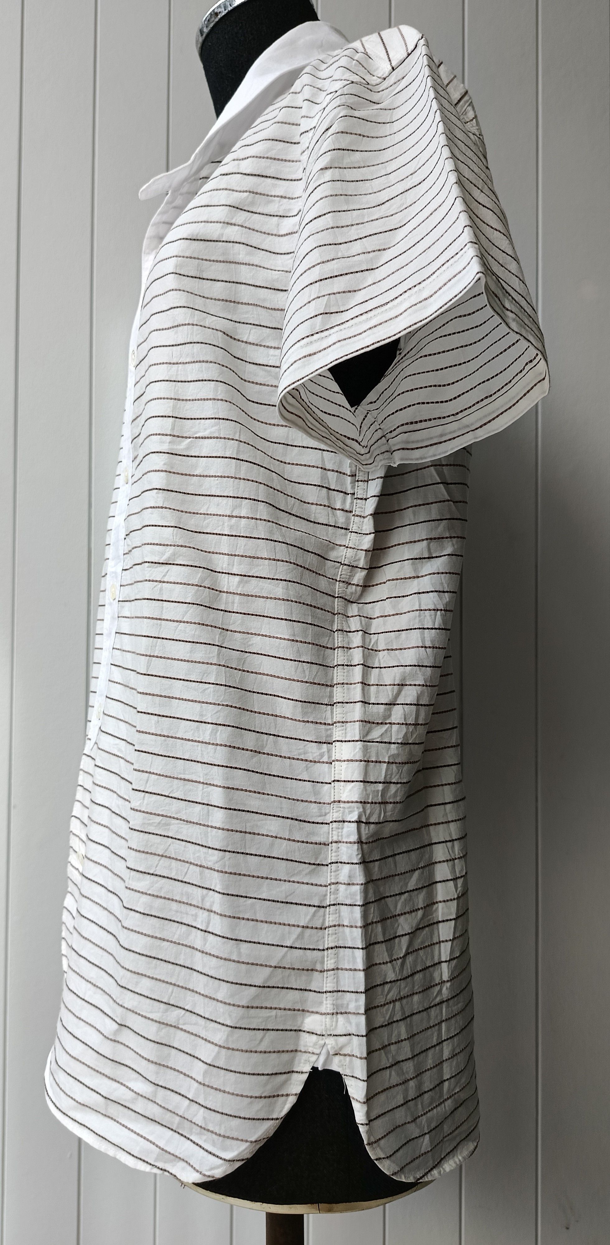 Edifice Japan Edifice 40 Japan shawl collar striped short sleeve shirt Size US M / EU 48-50 / 2 - 11 Thumbnail