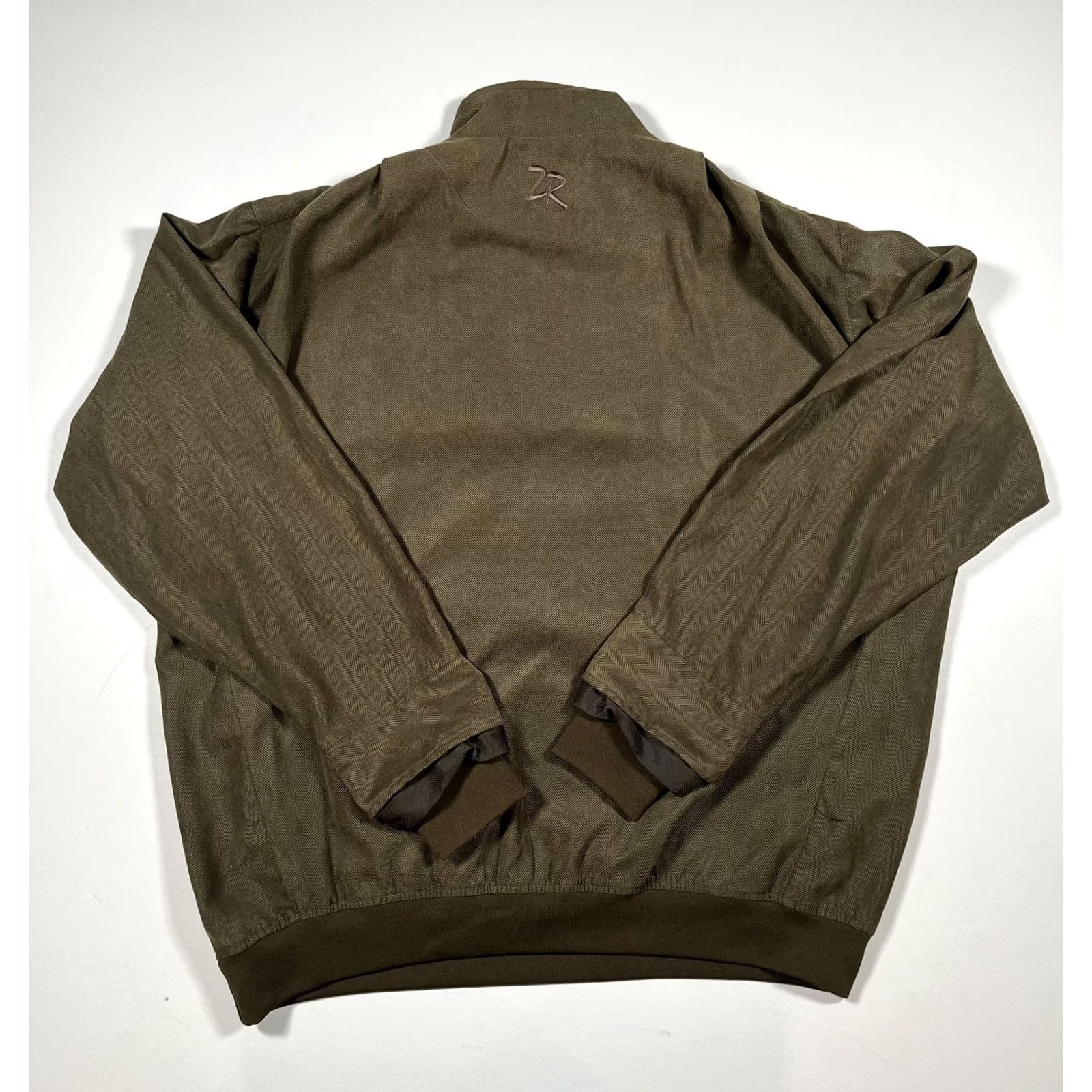 Vintage Zero Restriction Pullover Jacket Mens XL Herringbone Golf TPC Scottsdale USA Brown Size US XL / EU 56 / 4 - 2 Thumbnail