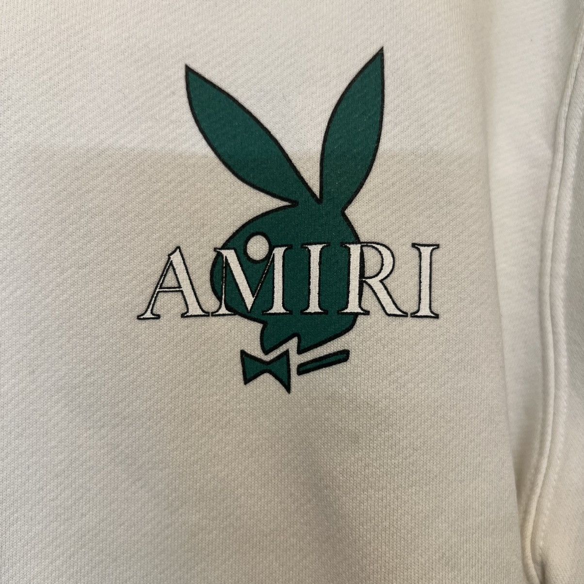 Amiri Amiri Playboy Logo Hoodie White Green Size US M / EU 48-50 / 2 - 5 Thumbnail