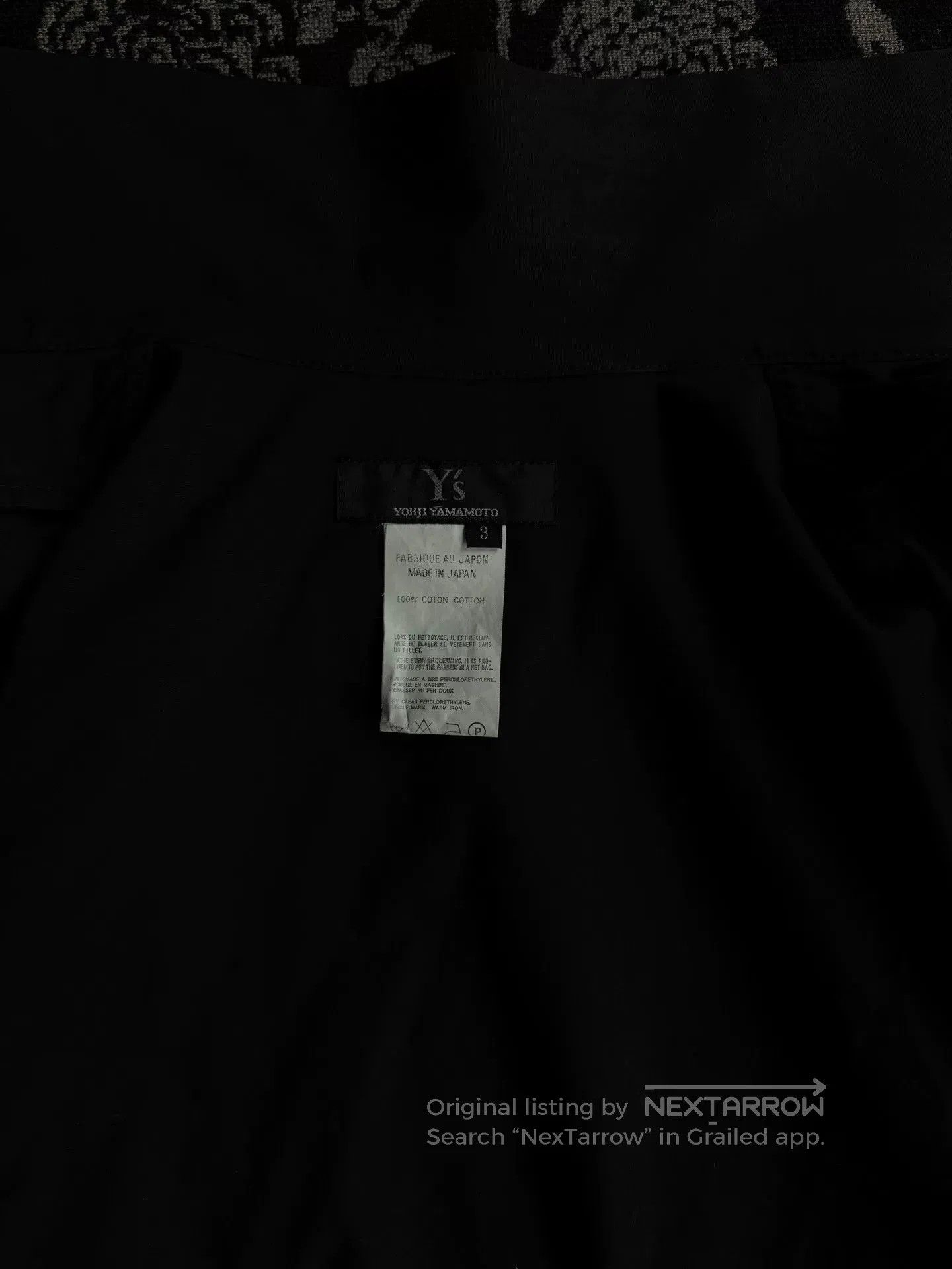 Yohji Yamamoto Yohji Yamamoto Y's Hook and Eye Shirt Jacket. Size US M / EU 48-50 / 2 - 5 Thumbnail