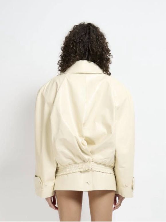Marni o1w1db10326 Double-Breasted Jacket in White Size L / US 10 / IT 46 - 2 Thumbnail