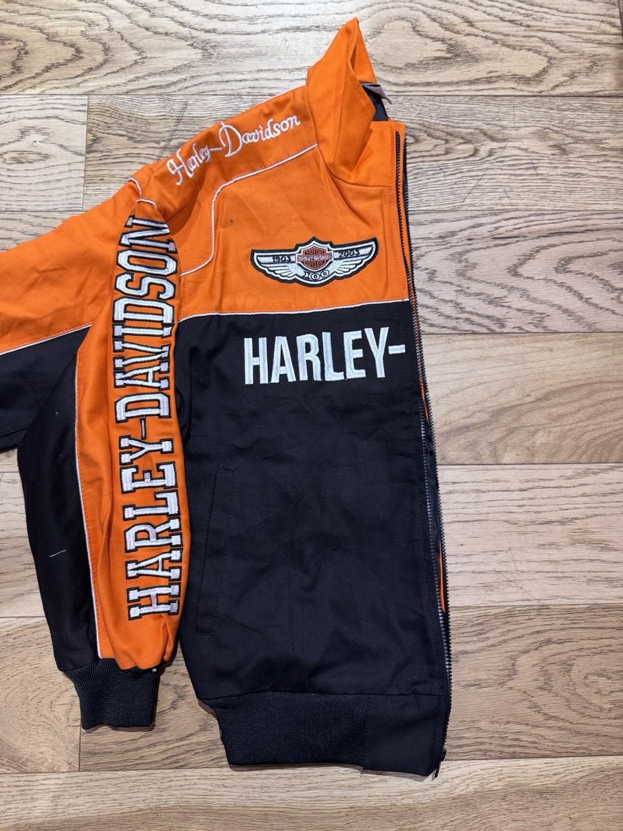 Vintage Harley Davidson embroidered rework bomber jacket size Large Size US L / EU 52-54 / 3 - 4 Thumbnail