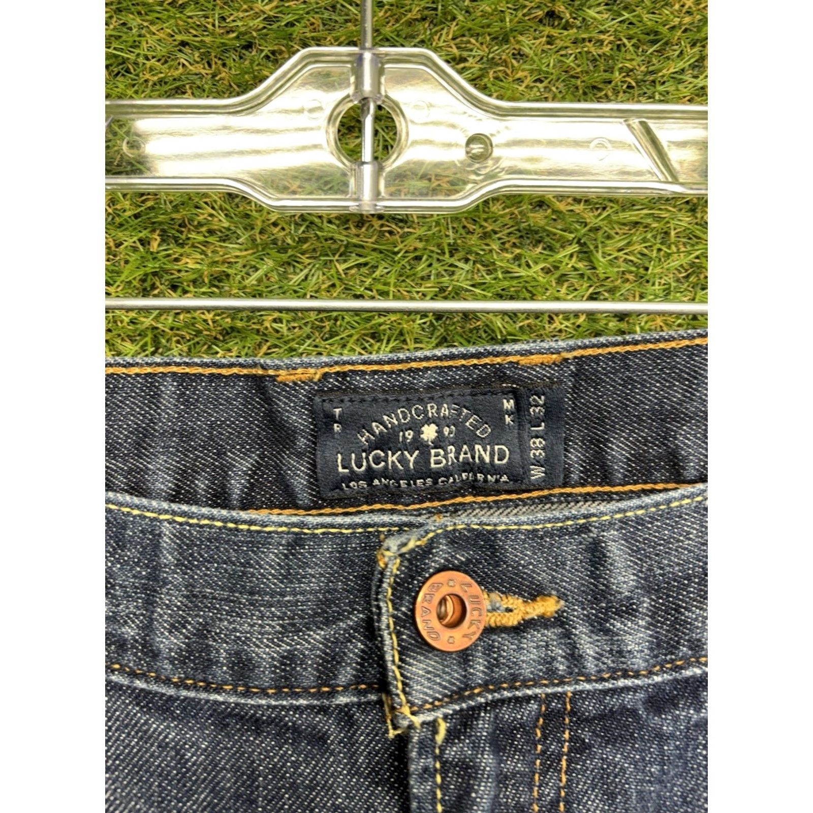 Lucky Brand Lucky Brand Jeans Mens 38x32 Blue 329 Classic Straight Dark Wash Denim Pants Size US 38 / EU 54 - 3 Thumbnail