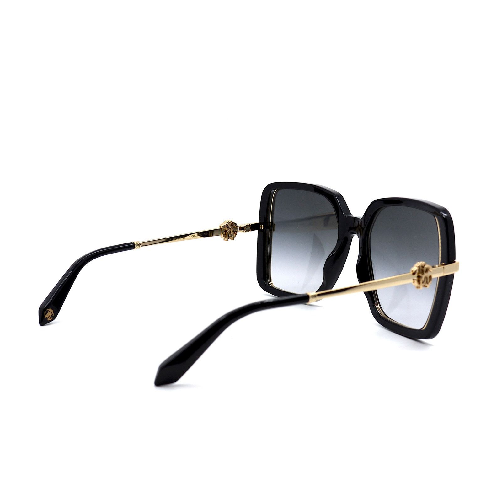 Roberto Cavalli ROBERTO CAVALLI SRC007 BLACK GOLD GREY GRADIENT SUNGLASSES Size ONE SIZE - 6 Thumbnail