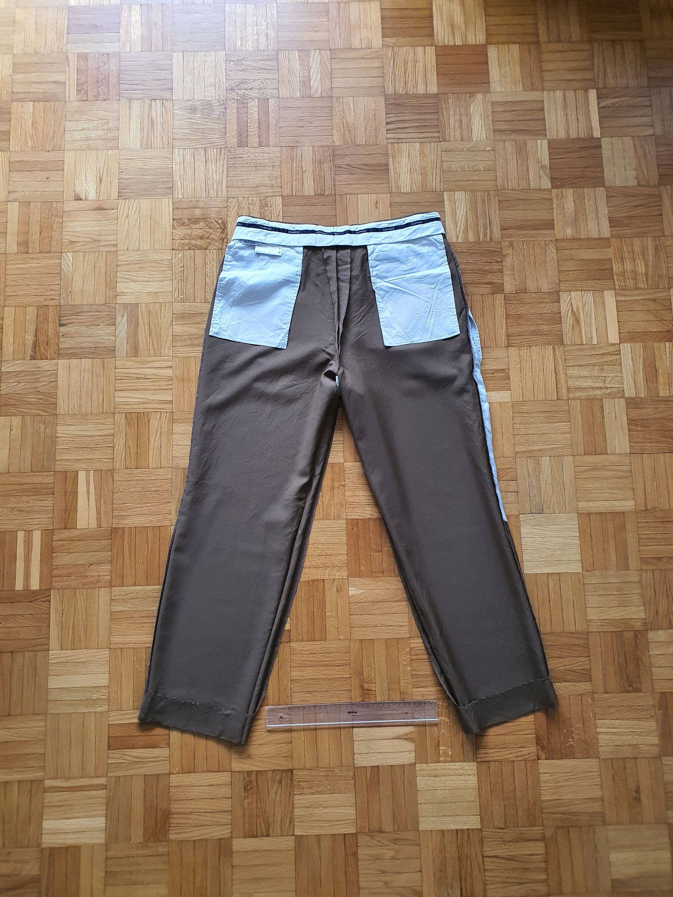 Canali Vintage Pants Trousers - Light, Pleated - Sz EU IT 52, W36 Size 36S - 10 Thumbnail