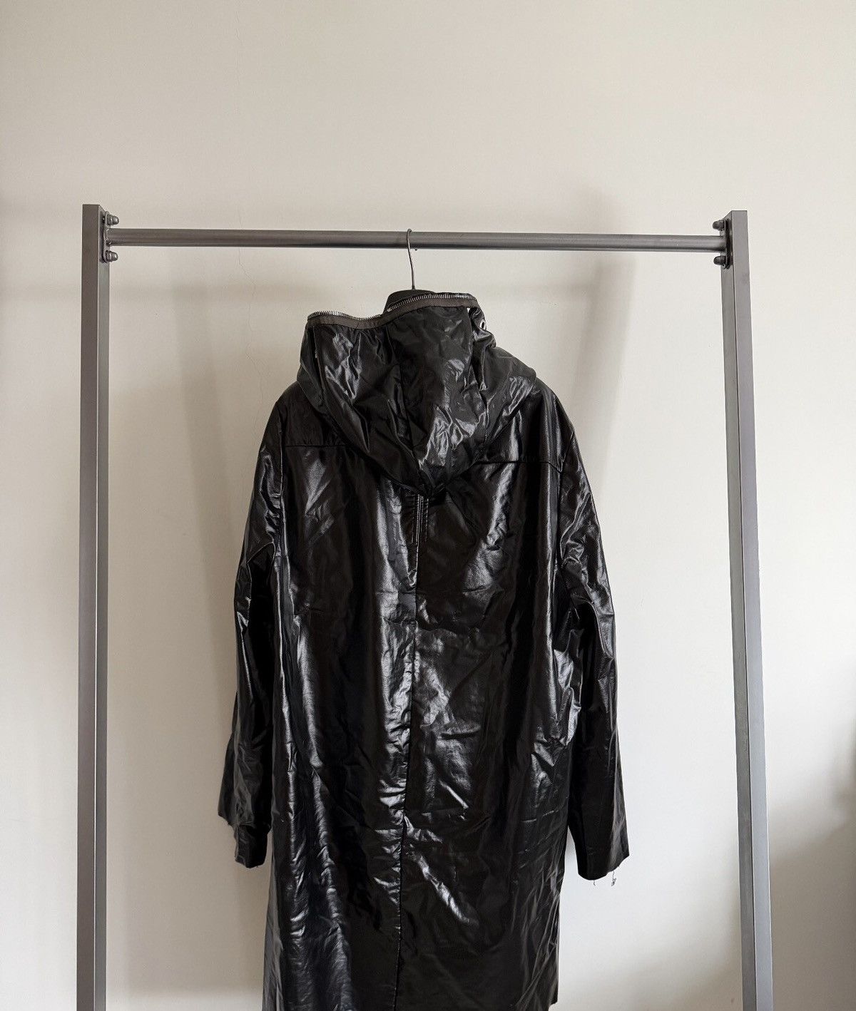 Rick Owens Rick Owens Full-Zip Shark Head Black Patent Leather Jacket Size US S / EU 44-46 / 1 - 2 Thumbnail