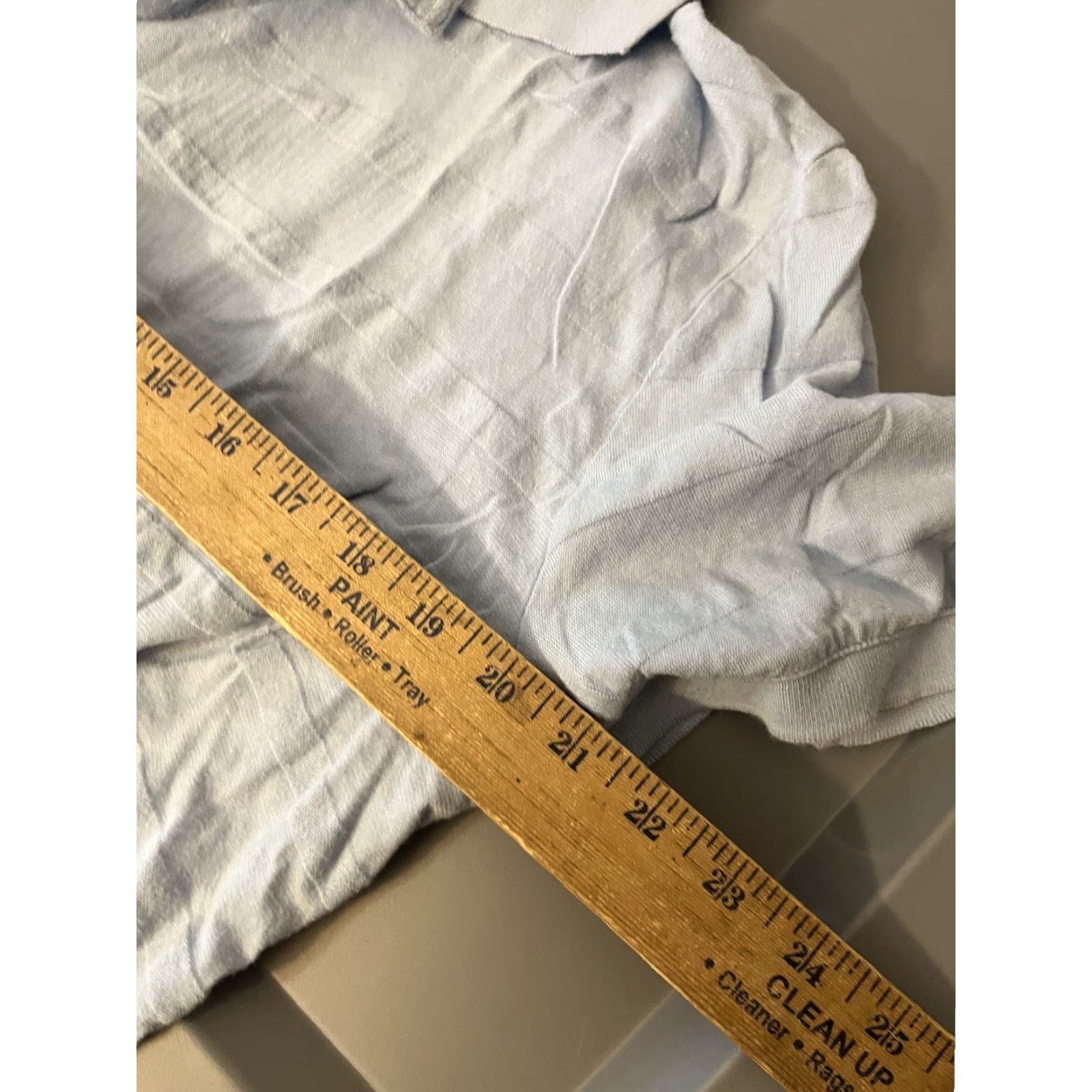 Perry Ellis Perry Ellis Polo Shirt Men XL Light Blue Cotton Short Sleeve Button-Down Collar Size US XL / EU 56 / 4 - 5 Thumbnail