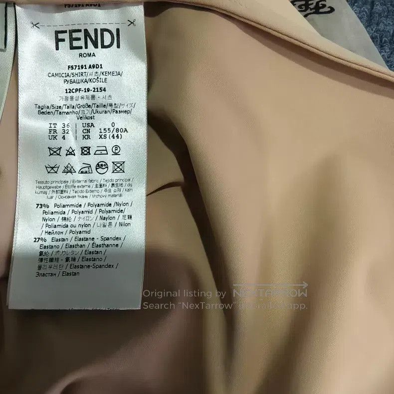 Fendi Fendi Color Block Printed Double F Logo Shirt Size XXS / US 00 / IT 34 - 4 Thumbnail