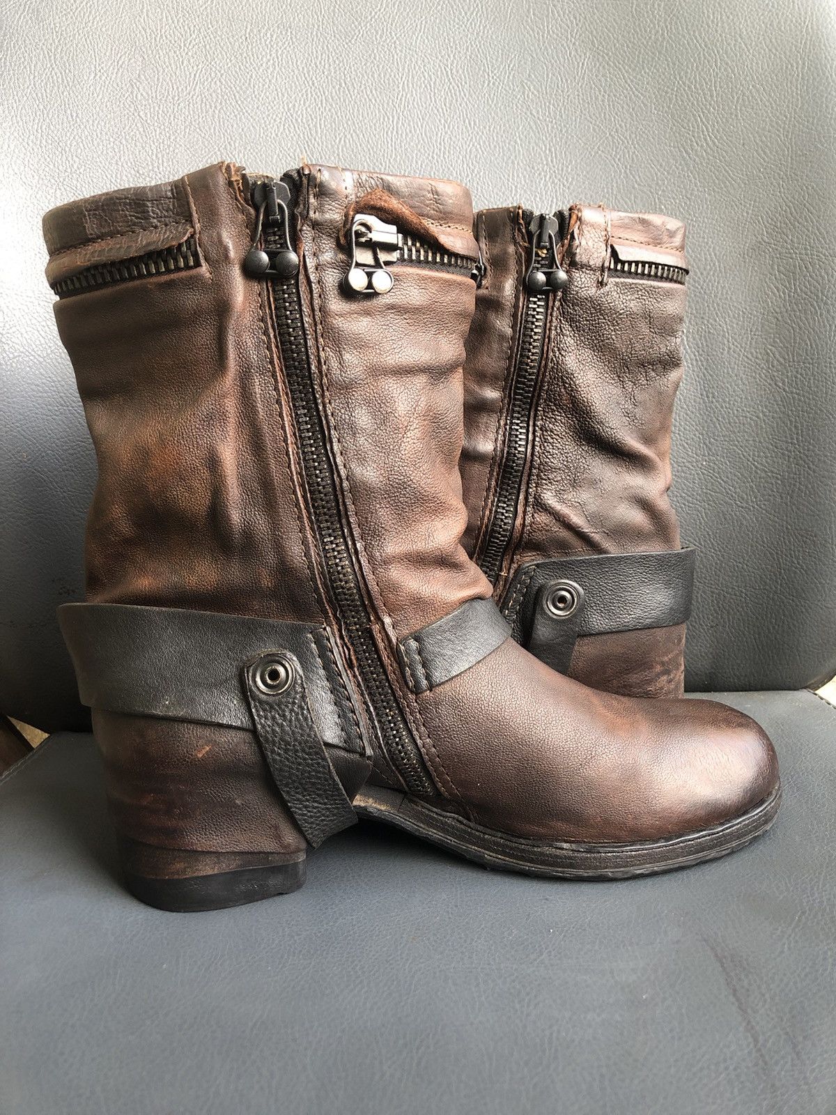 A.S.98 A.S 98 Brown Calfskin Leather Women’s Boots Size 37 Size US 7 / IT 37 - 5 Thumbnail