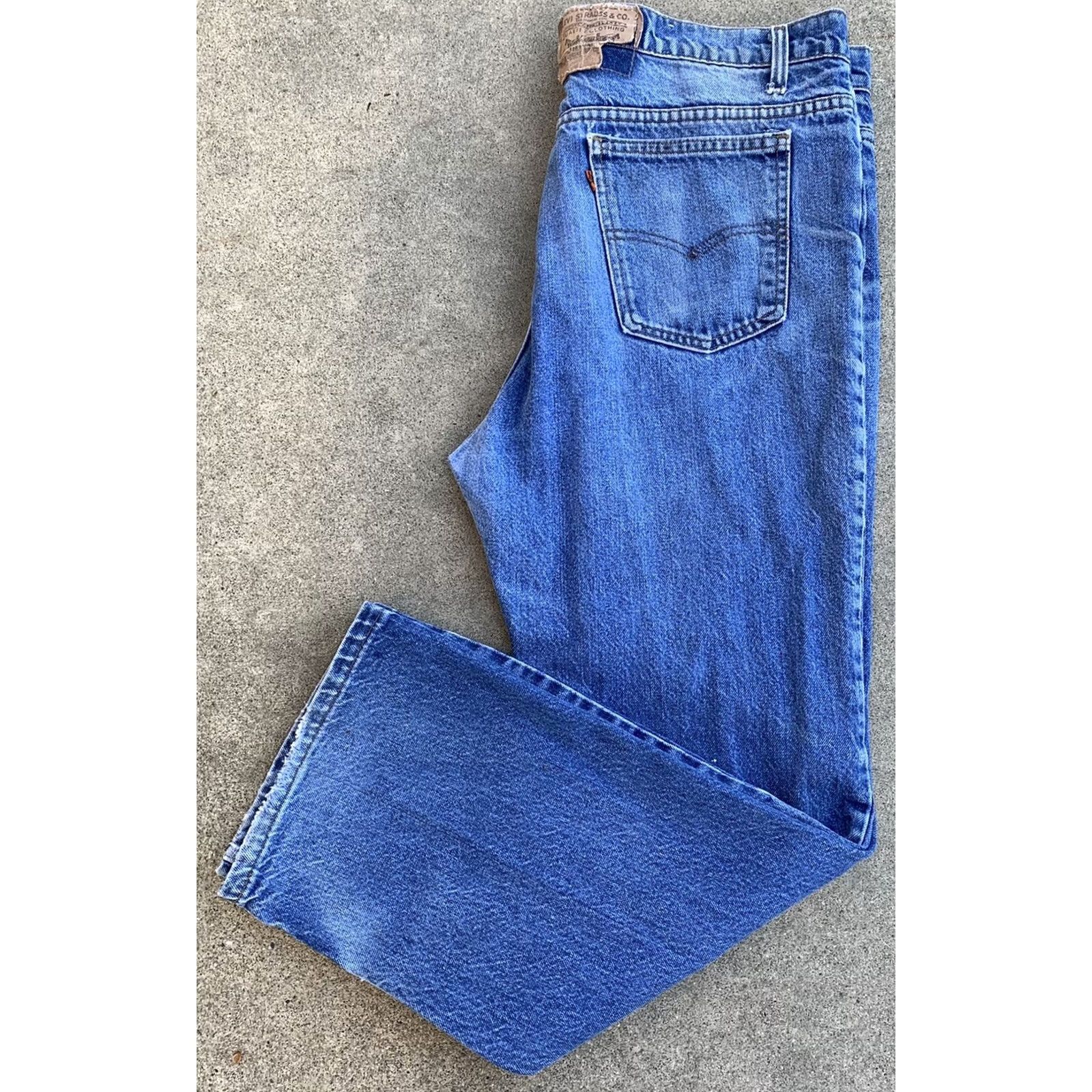 Vintage VINTAGE Levi’s 517 Jeans W 40 L 30 Orange Tab Denim 1980s Blue Mens Jeans Size US 39 - 2 Thumbnail