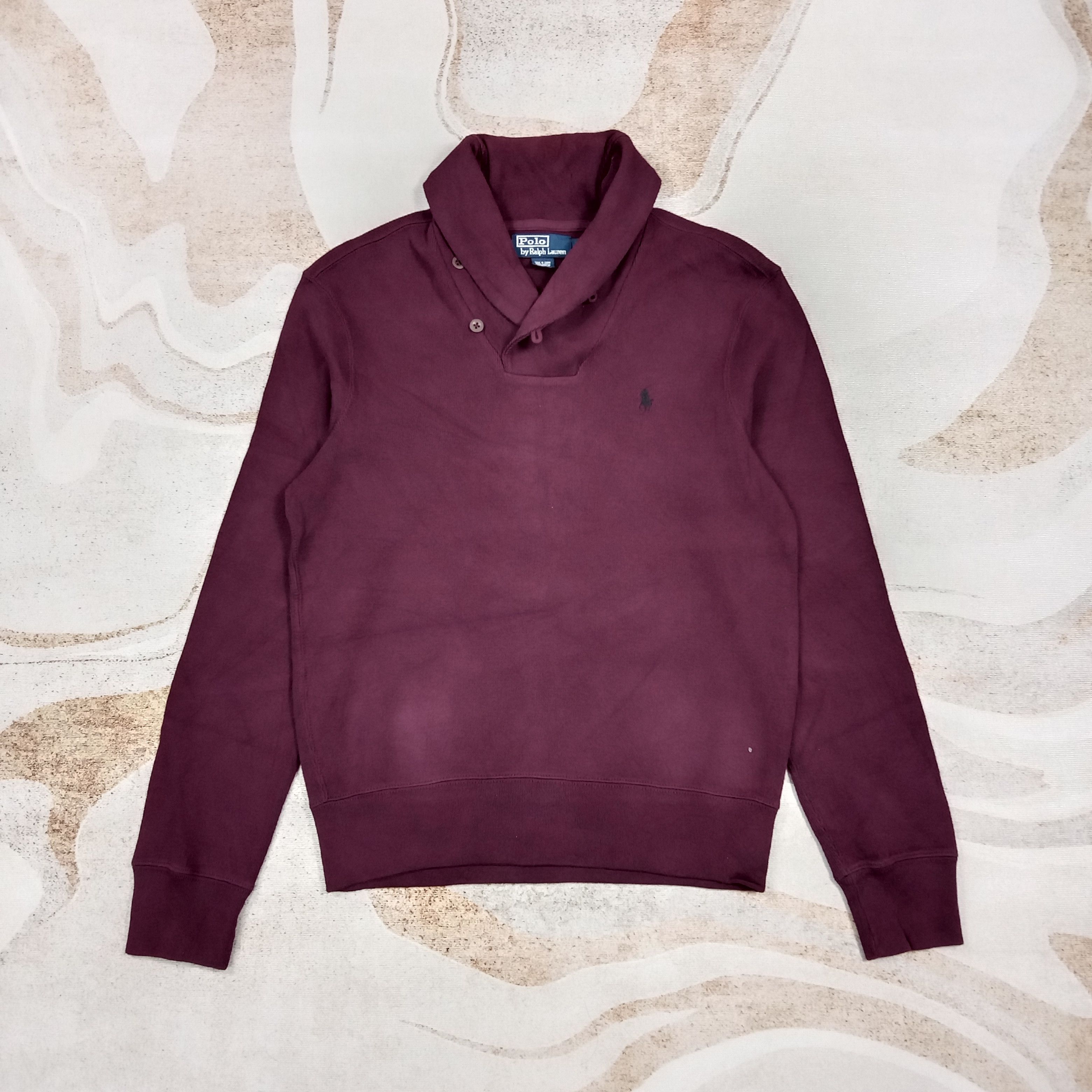 Polo Ralph Lauren Polo by Ralph Lauren Designer Collared Sweatshirt C289N14 Size US S / EU 44-46 / 1 - 1 Thumbnail