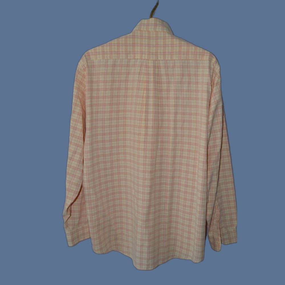 Brooks Brothers Brooks Brothers Shirt L Orange Plaid Cotton Long Sleeve Button-Down Collar Mens Dress Shirt Traditional Fit Size US L / EU 52-54 / 3 - 1 Thumbnail