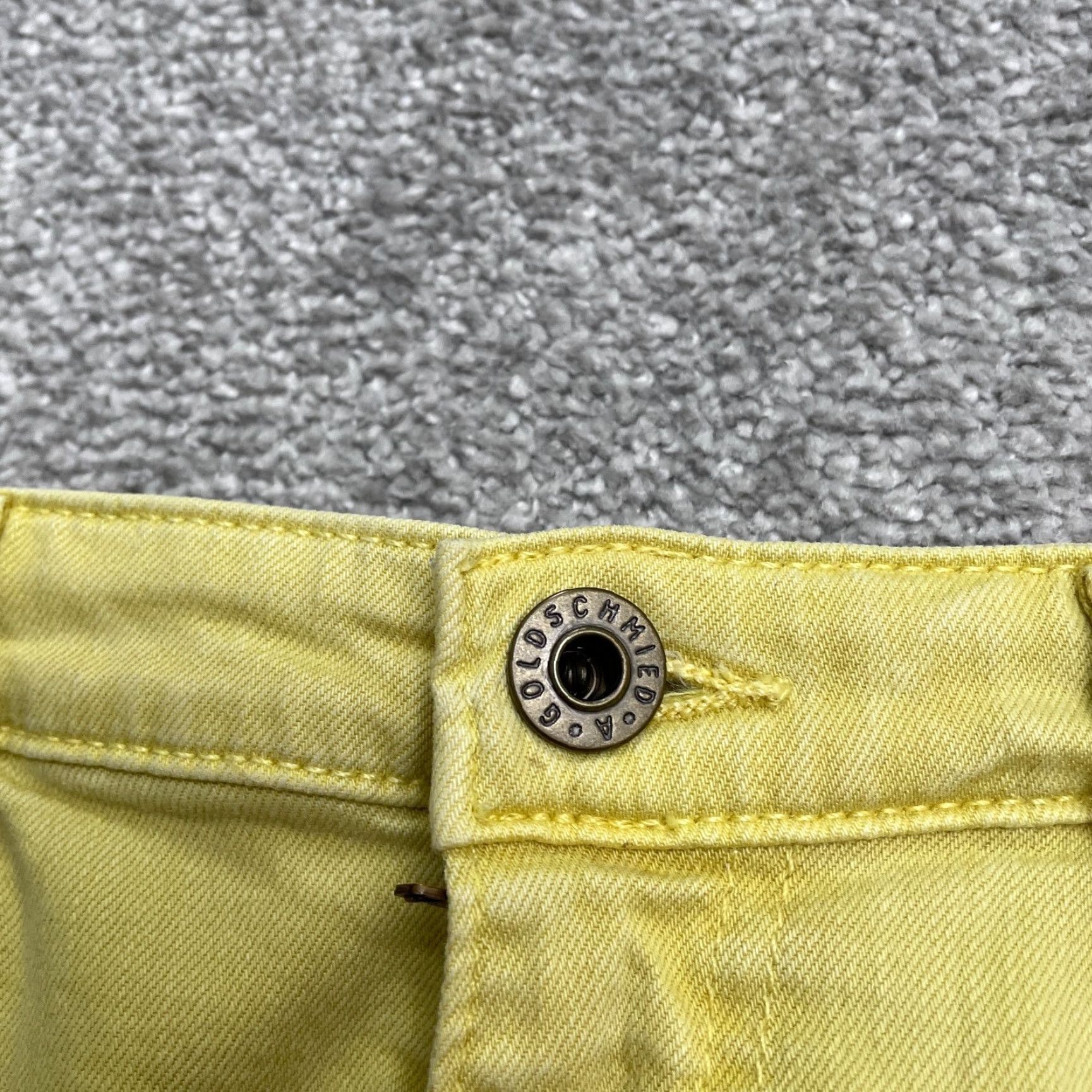 Vintage VINTAGE? Wait no vintage: The Stevie Ankle Smil Straight Jeans Womens 28R Yellow AG Adriano Goldschmied Jeans 28in Inseam Size 28" / US 6 / IT 42 - 4 Thumbnail