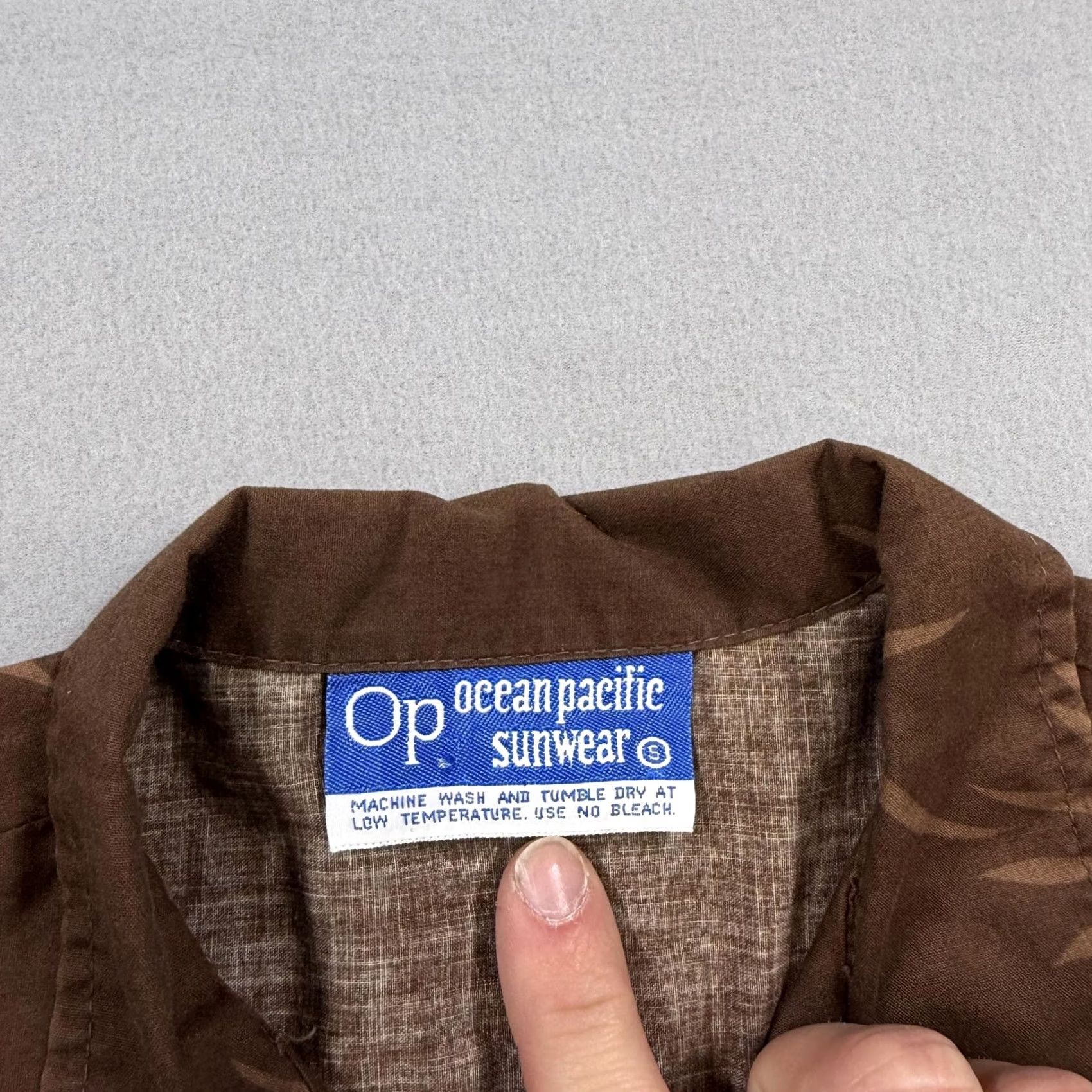 Ocean Pacific Vintage Ocean Pacific Shirt Mens S Brown Hawaiian Graphic Print Button-Up 70s USA Size US S / EU 44-46 / 1 - 3 Thumbnail