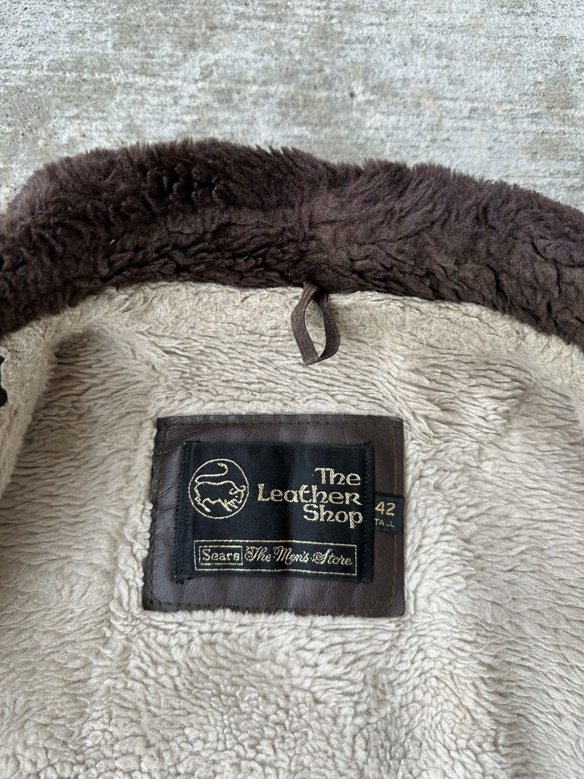 Genuine Leather 70s Shearling Fur-Lined Bomber Flight Jacket Size US L / EU 52-54 / 3 - 12 Thumbnail