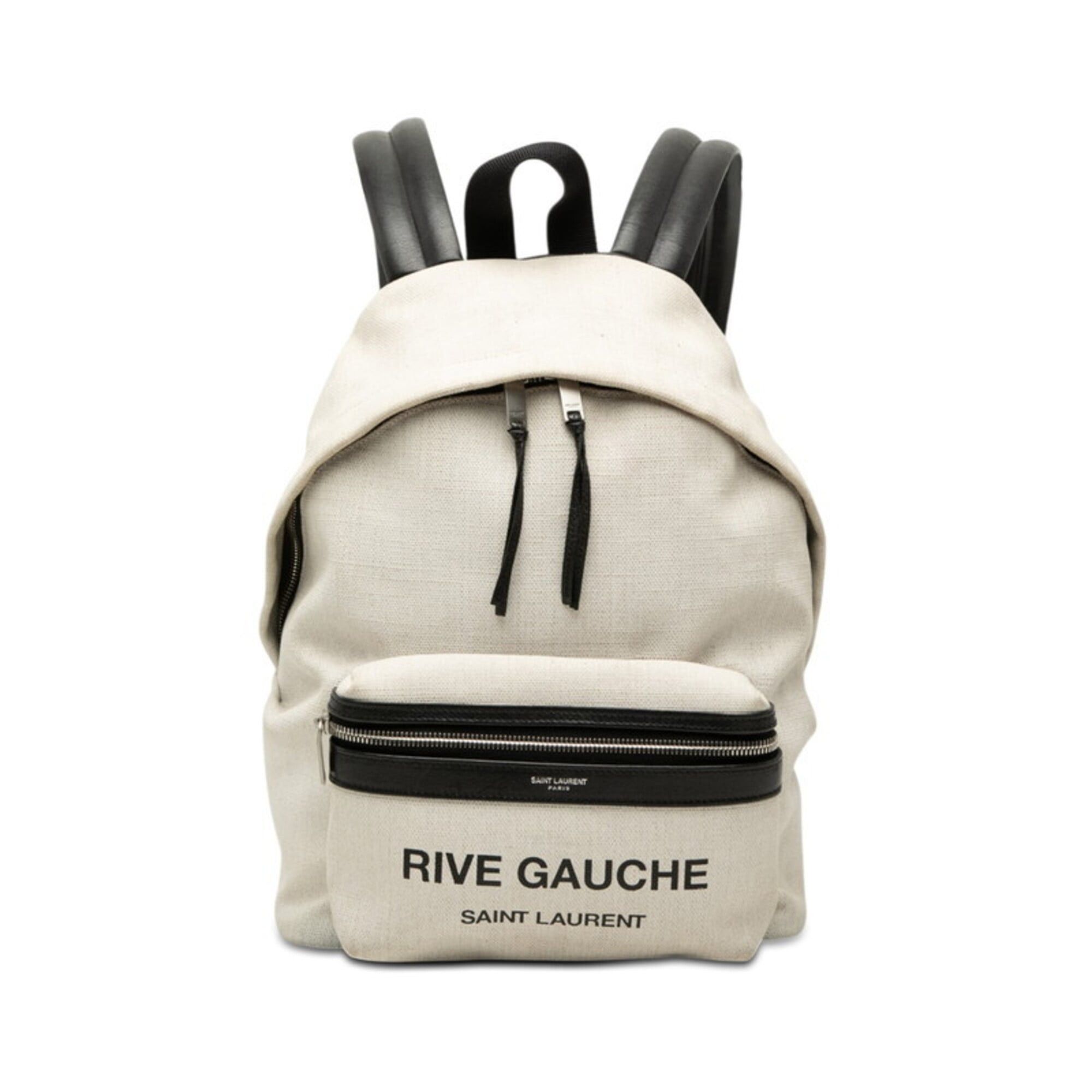Saint Laurent Rive Gauche Backpack White Linen Leather My Honest Review of the Saint Laurent Rive Gauche Tote - Mia  main image 4