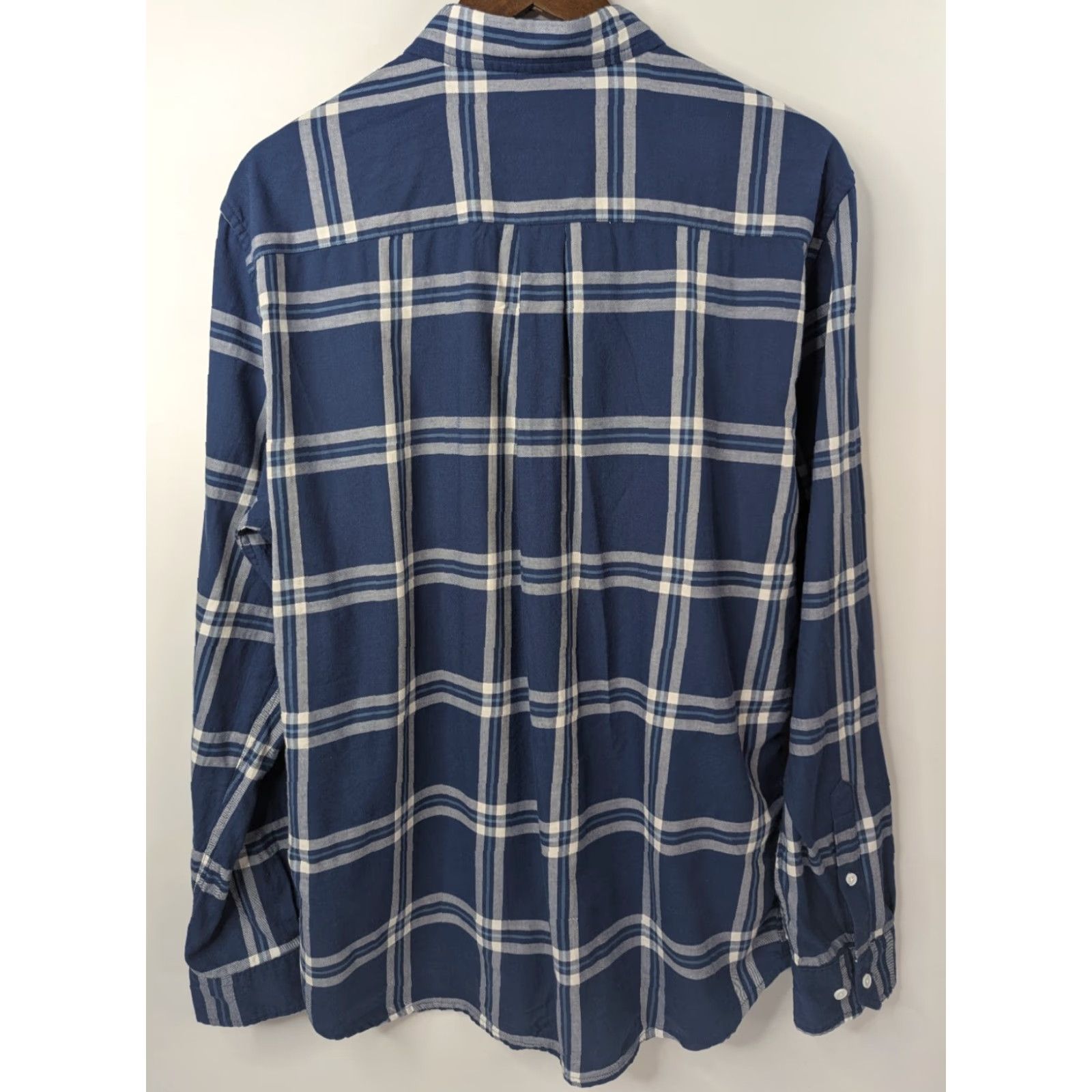 Vintage Line of Trade Shirt Button-Up Men L Blue Plaid Flannel Long Sleeve Casual Workwear All Seasons Size US L / EU 52-54 / 3 - 4 Thumbnail