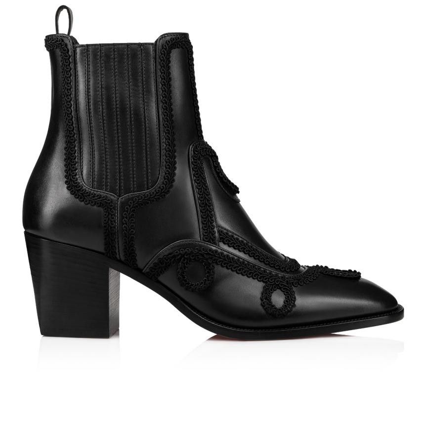 Christian Louboutin o1s1wg110924 Sailor Rosalio 70 Calf Boots in Black Size US 11 / EU 44 - 2 Thumbnail