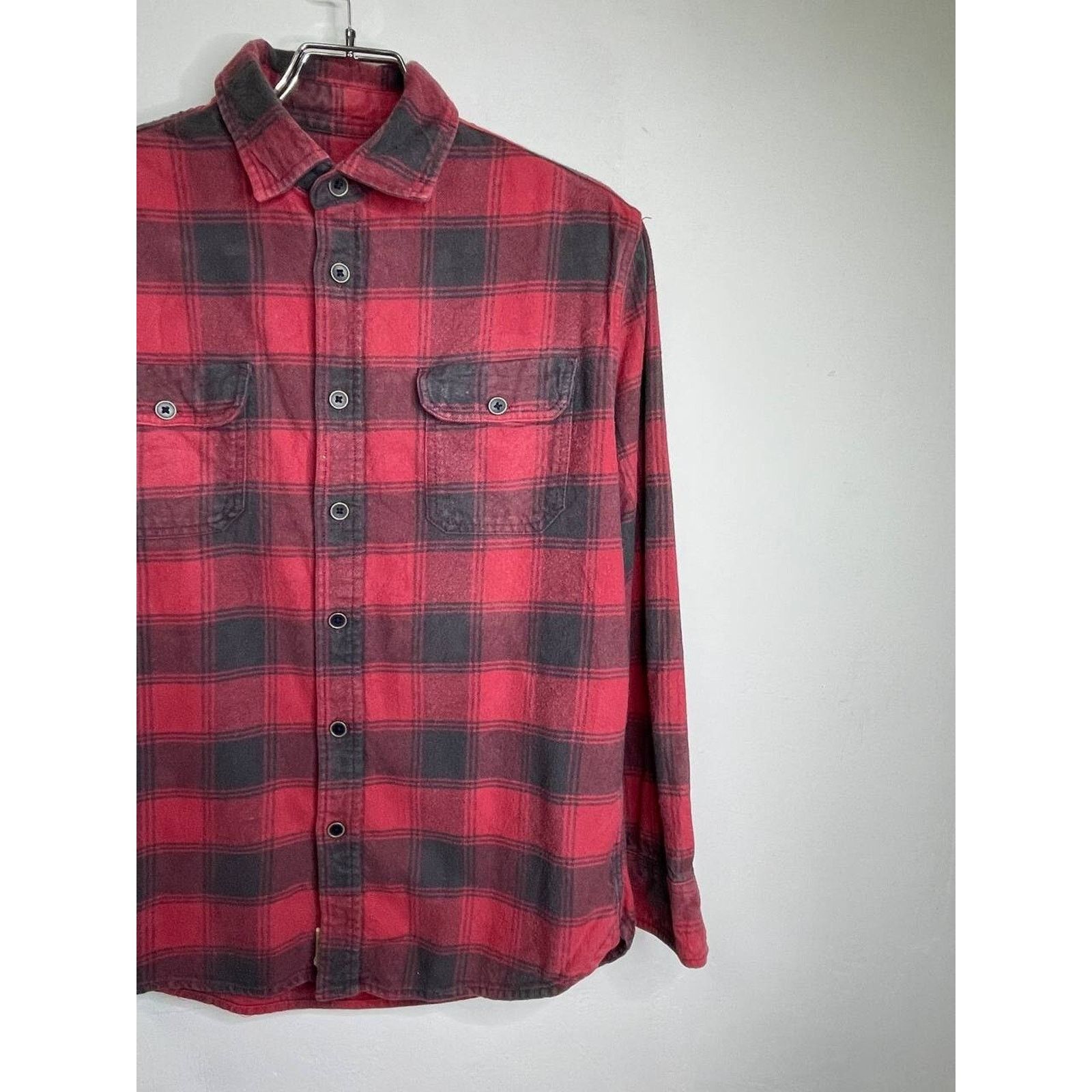 JACHS NY Vintage Flannel Shirt Red Black Plaid Button Up M Size US M / EU 48-50 / 2 - 5 Thumbnail