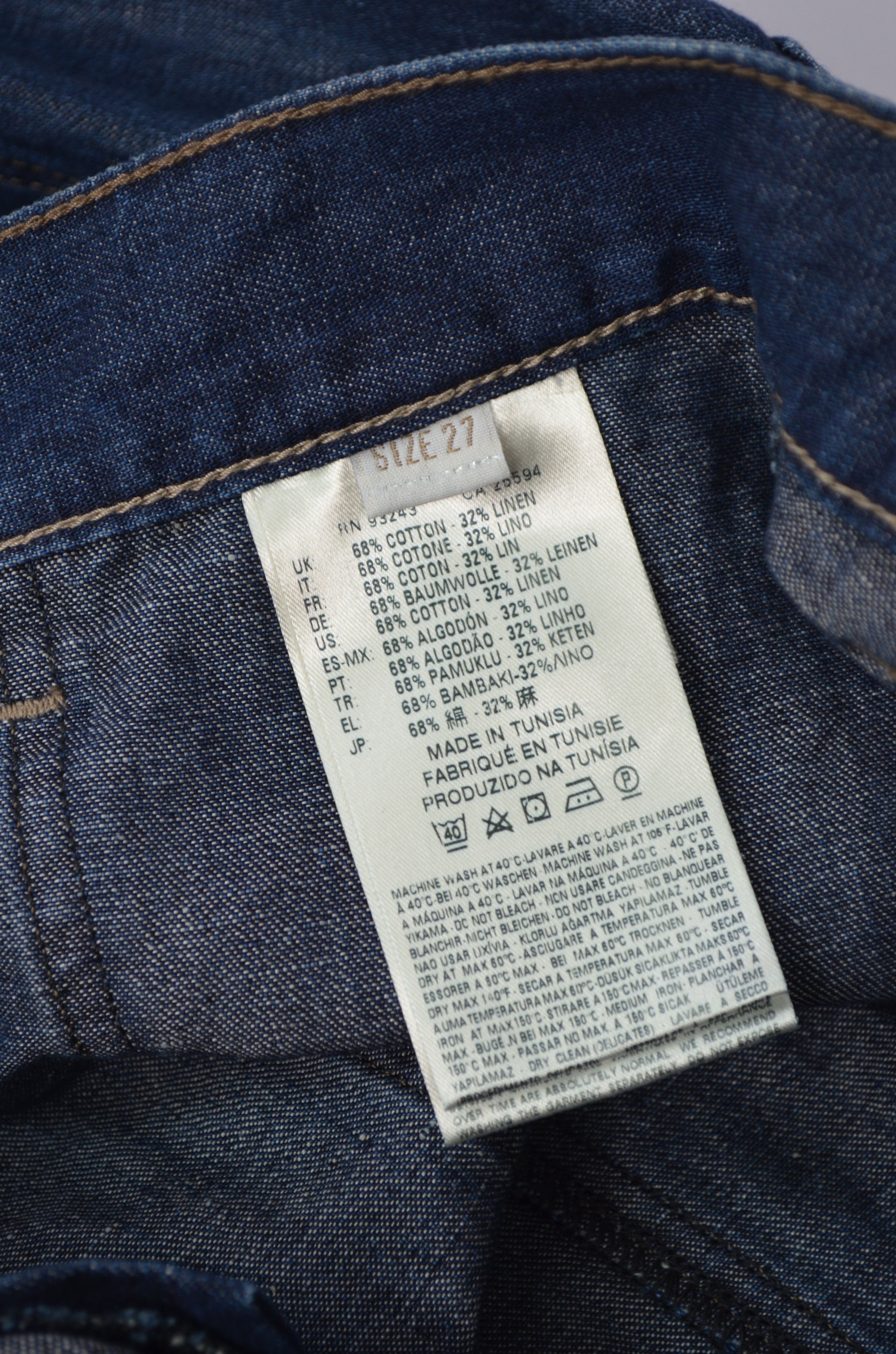 Designer × Diesel Diesel Blue Denim Cotton/Linen Skirt Size W27 NWT Size 27" / US 4 / IT 40 - 11 Thumbnail