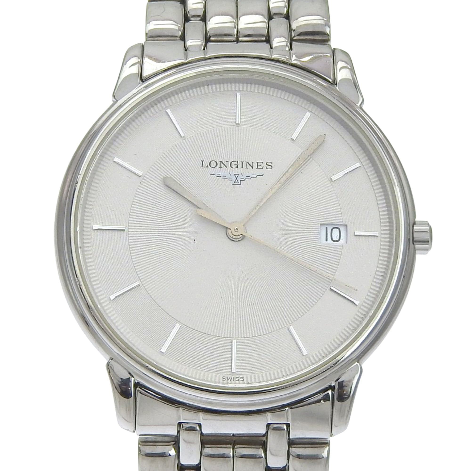 Longines Longines Grand Classic L4.677.4 Stainless Steel Quartz Analog Watch with Gray Dial - Ladies Size ONE SIZE - 1 Thumbnail