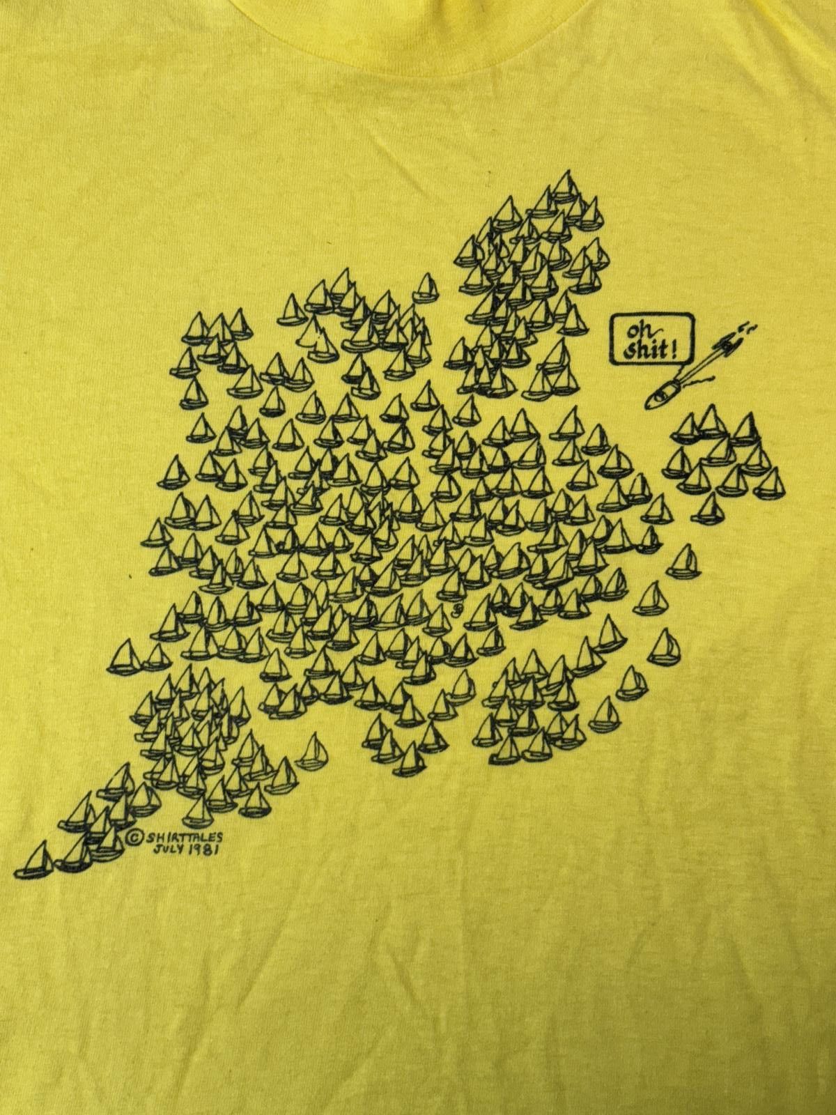 Hanes VTG Sailing & Motor Boat Tubing T-shirt - 1981 Shirt Tales S Size US S / EU 44-46 / 1 - 3 Thumbnail